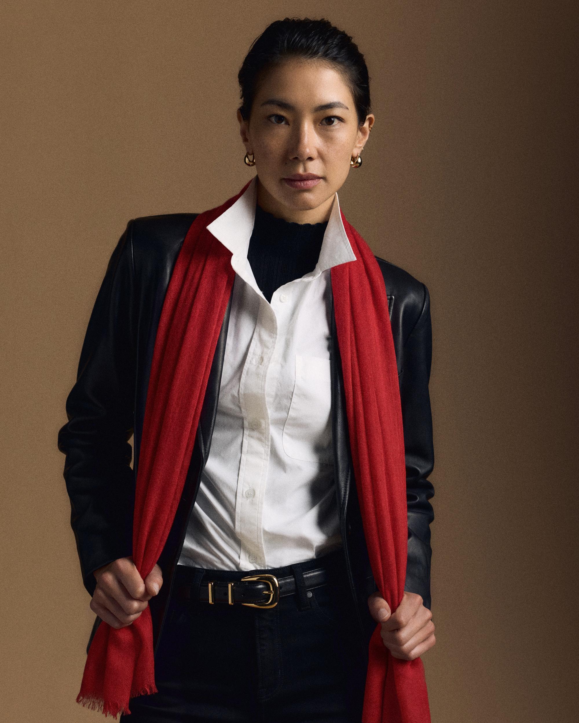 Quince | Women's Poplin Cropped Long Sleeve Shirt Organic Cotton Product Image