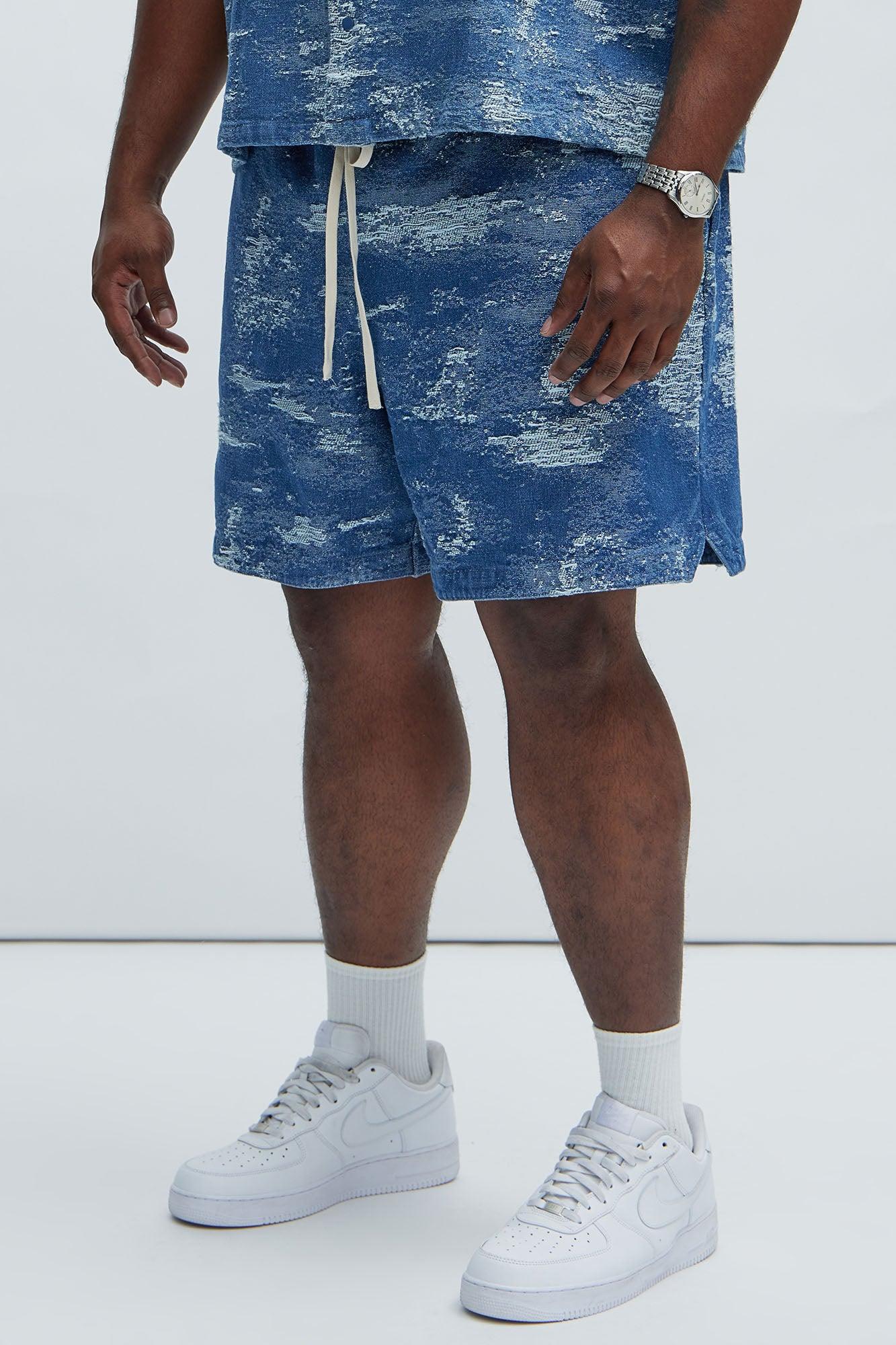 Cloud 9 Textured Warm up Shorts - Light Blue Product Image