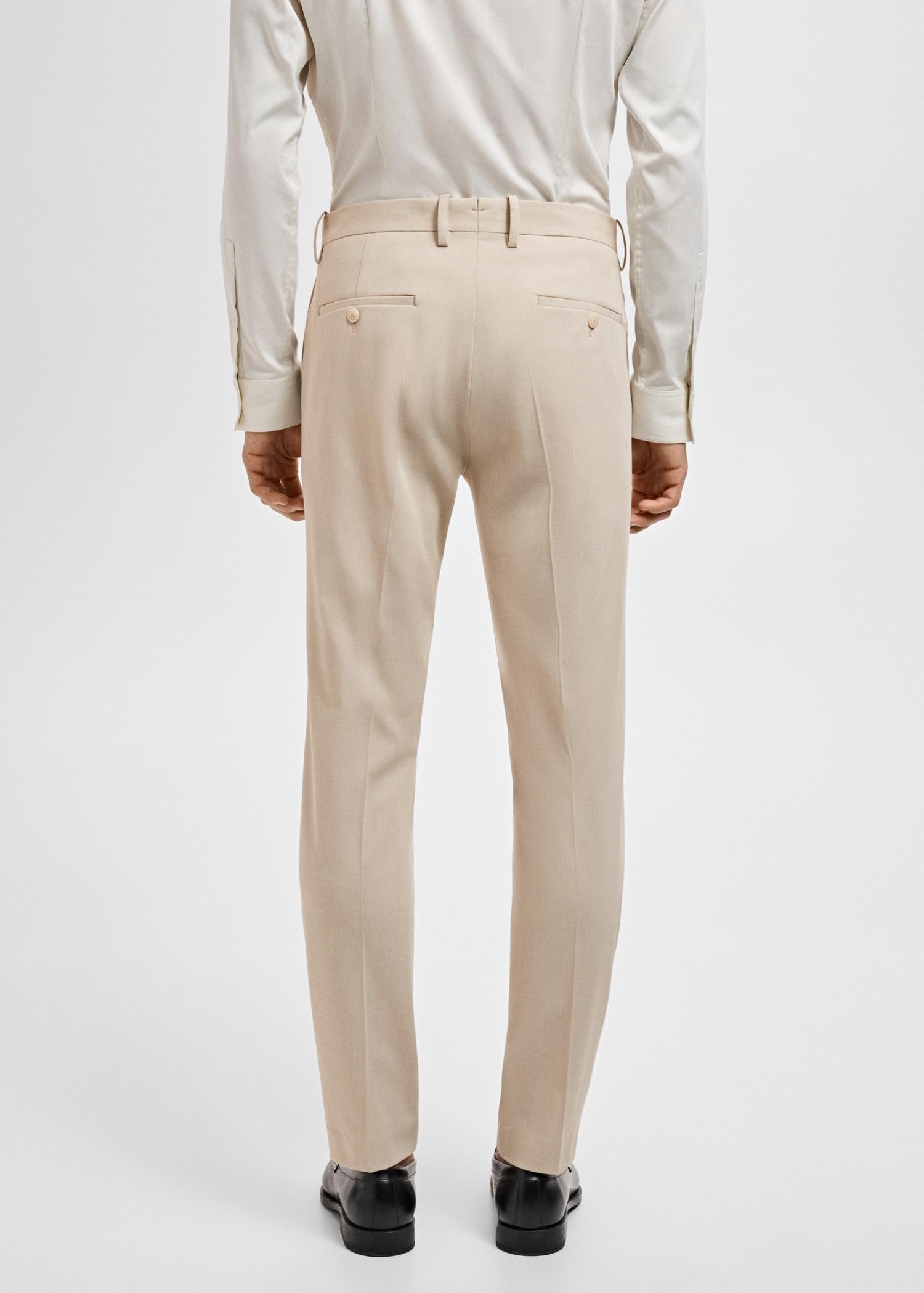 Stretch fabric super slim-fit suit trousers - Men | MANGO USA Product Image