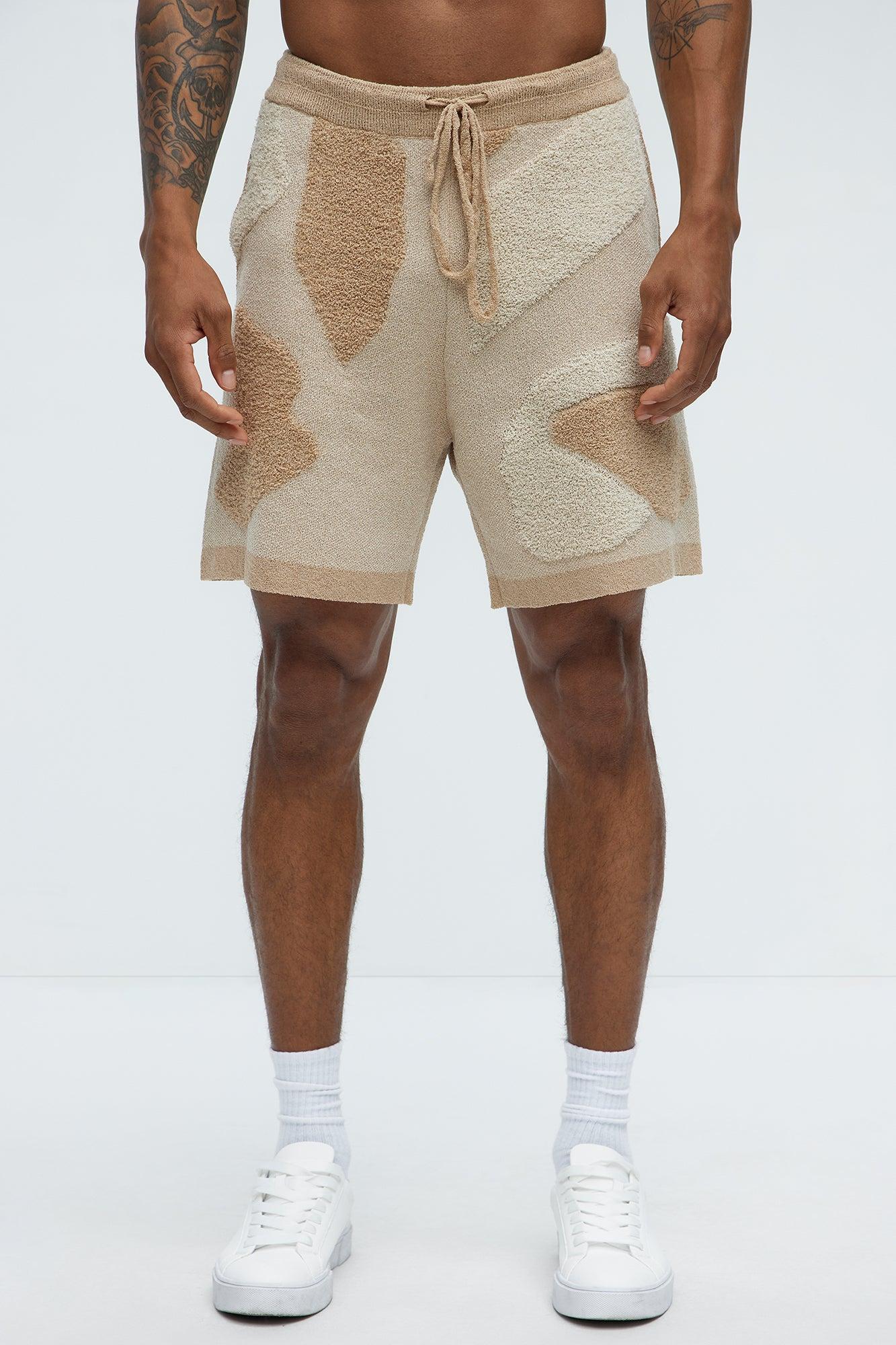 Auron Knitted Shorts - Off White Product Image