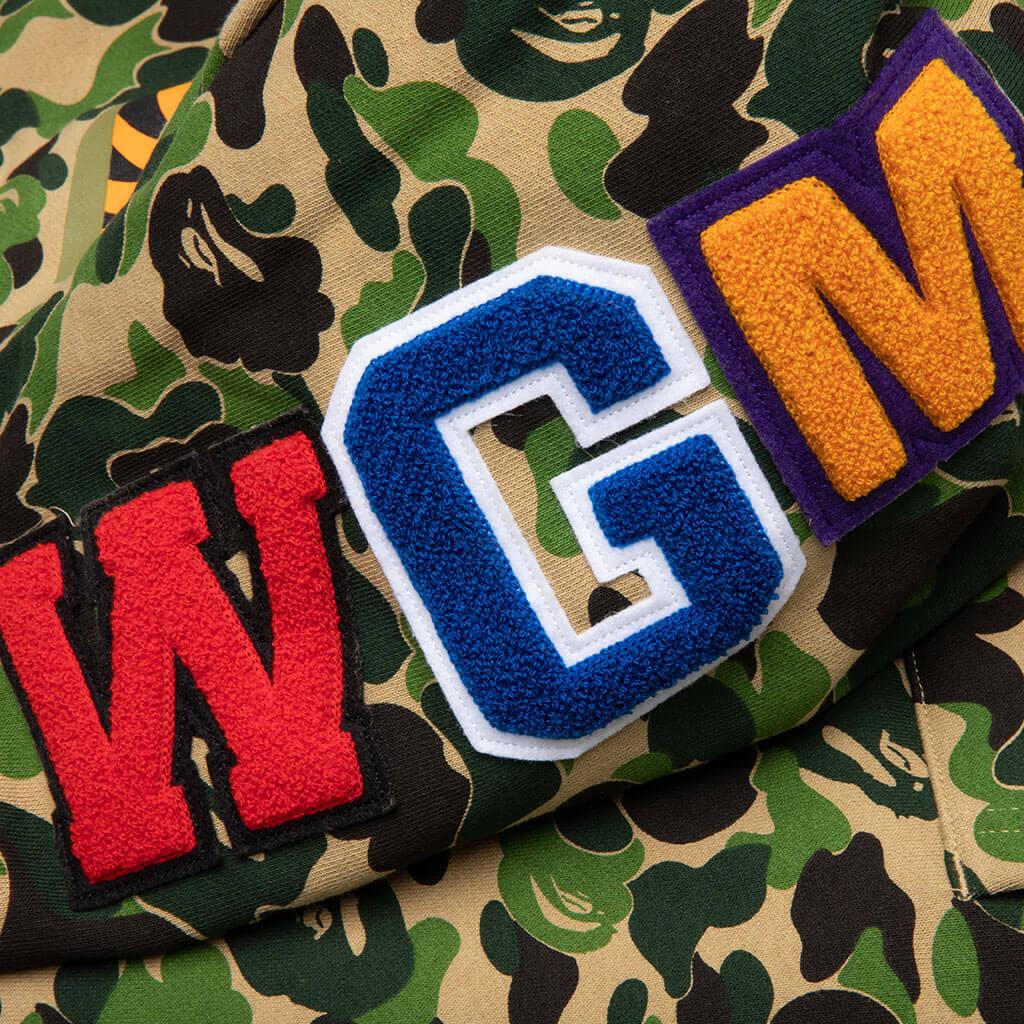 Abc Camo Shark Full Zip Hoodie - Green Male Product Image