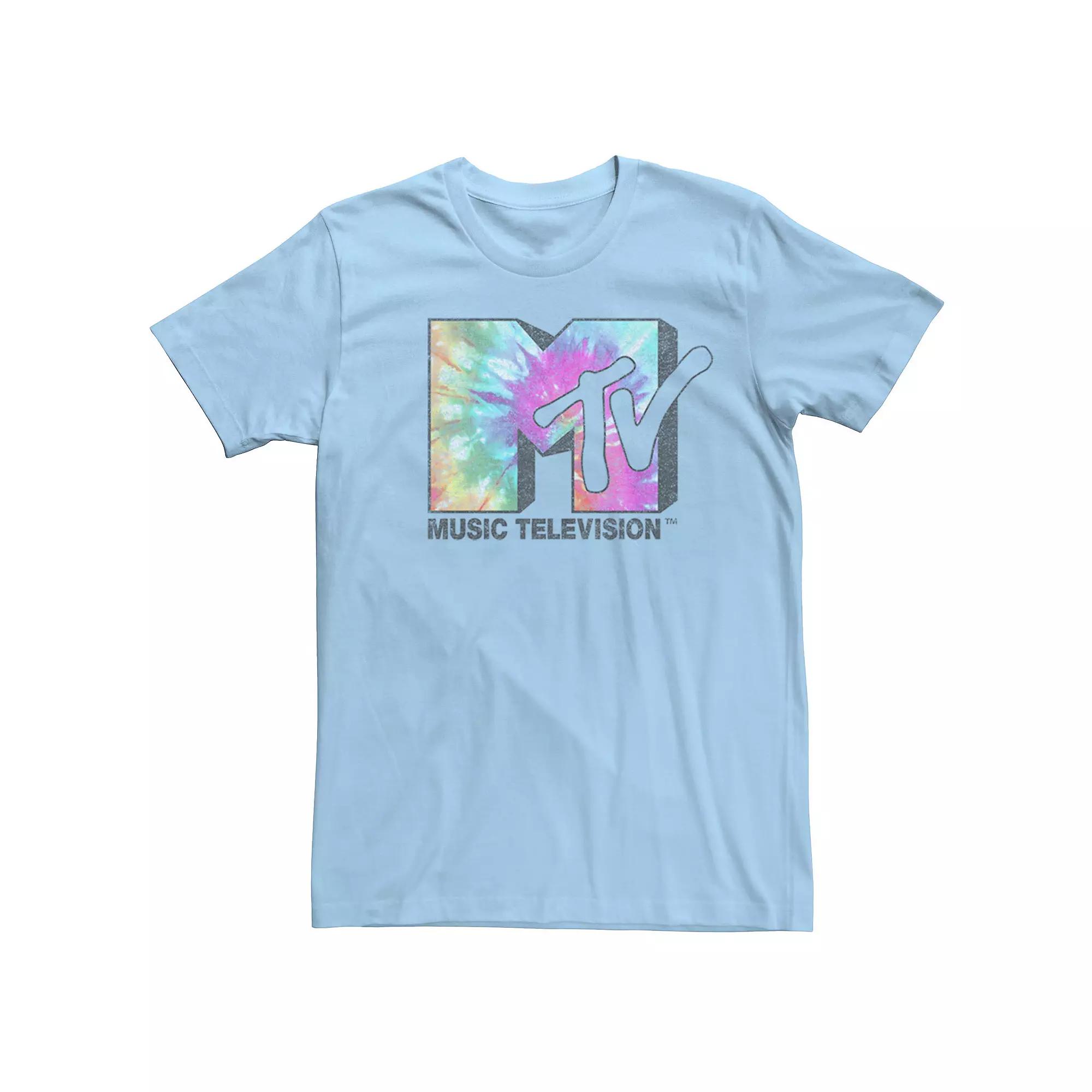 Men's MTV Vintage Tie Dye Logo Tee,  Product Image
