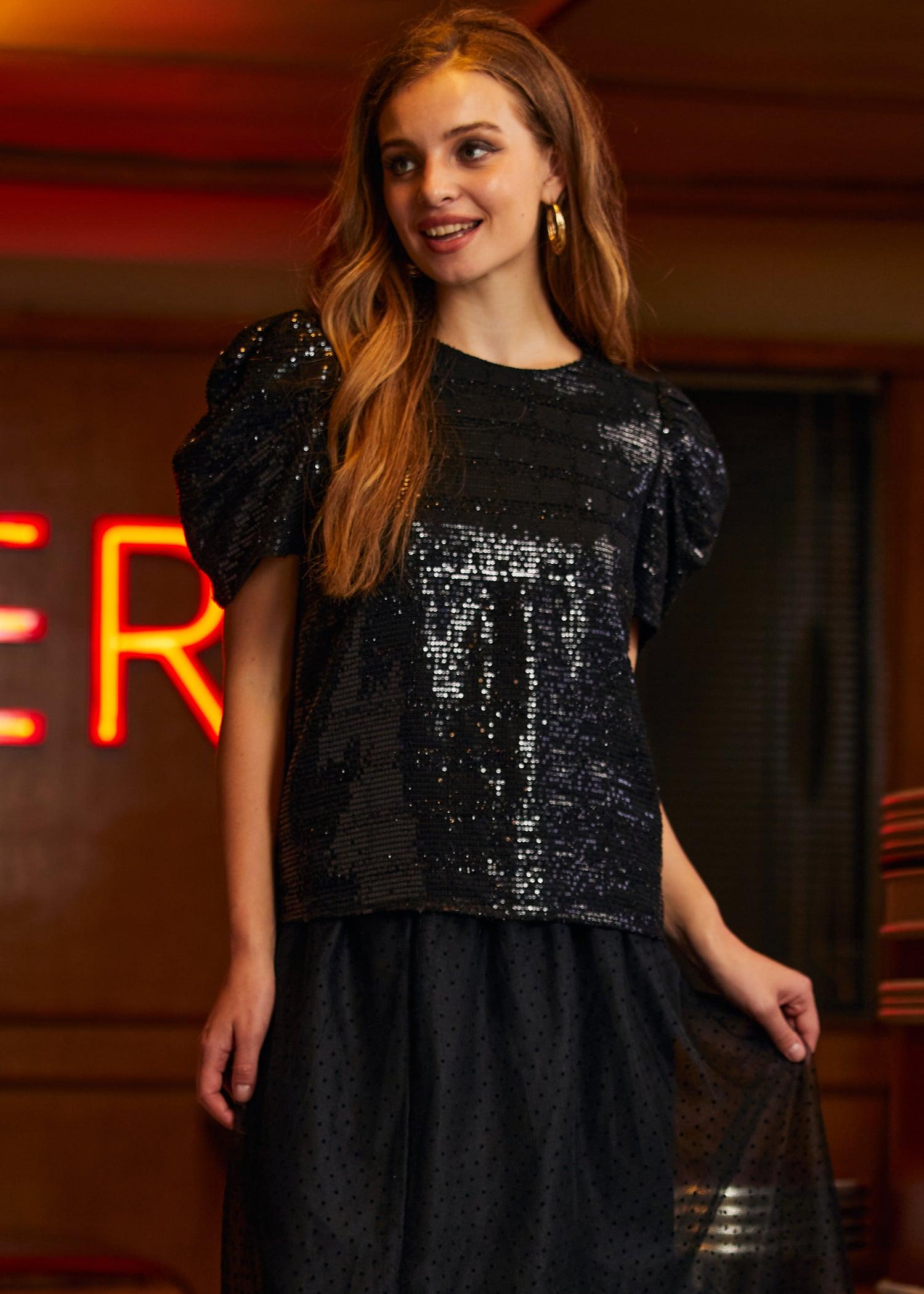 Festive Frolic Bubble Sleeve Crew Product Image