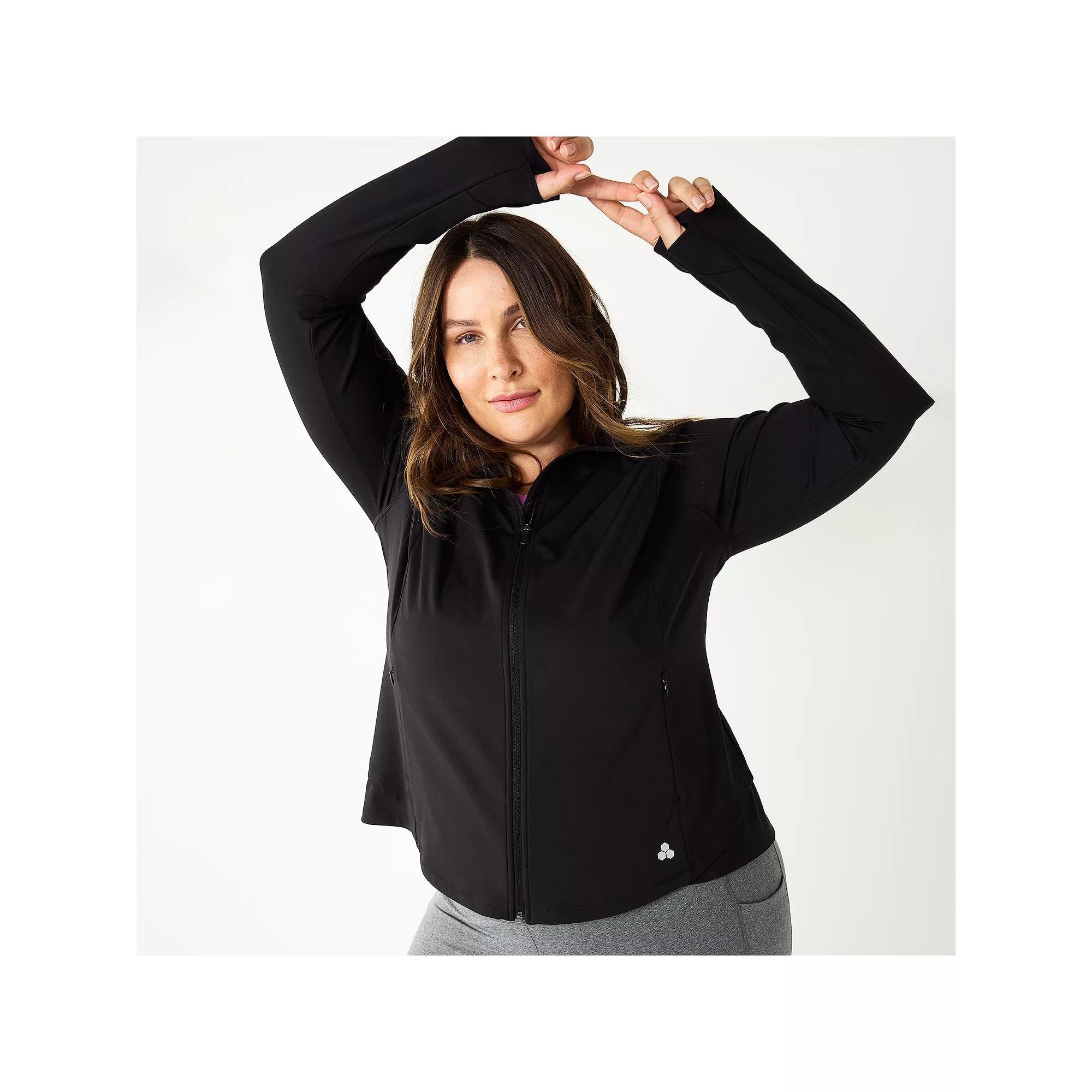 Plus Size Tek Gear® Ultrastretch Performance Jacket, Women's, Size: 4XL, Black Product Image