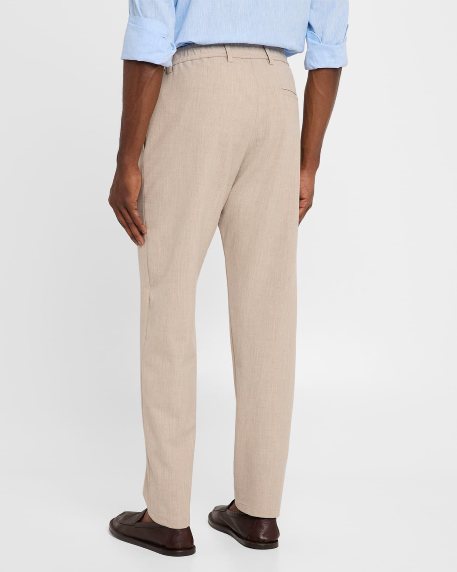 Men's Stretch Gabardine Flat-Front Trousers Product Image