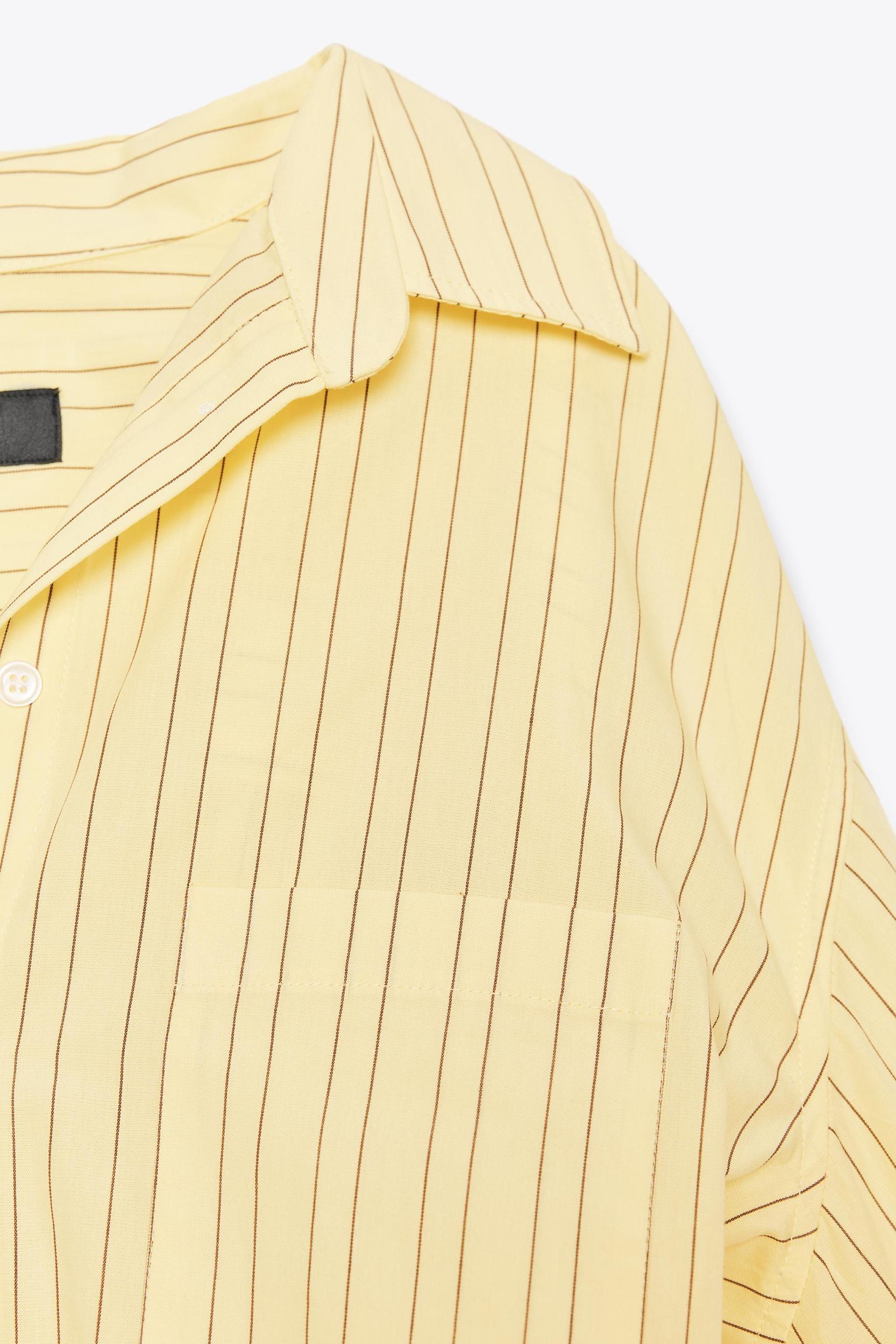 STRIPED OVERSIZED POPLIN SHIRT Product Image