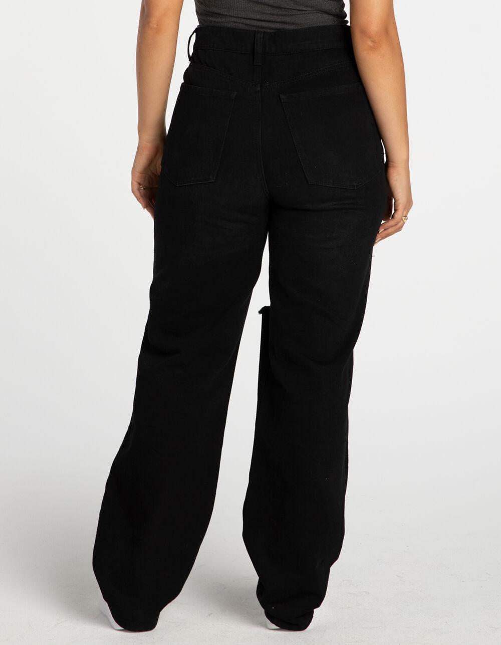 RSQ Womens High Rise Baggy Jeans - BLACK DENIM Product Image