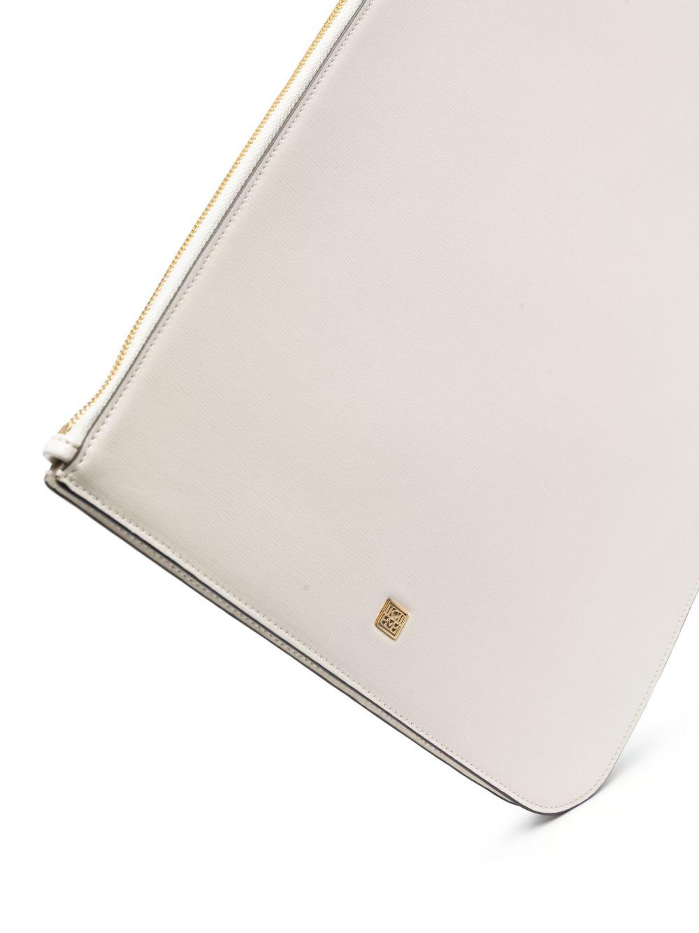 logo-plaque slim shoulder bag Product Image