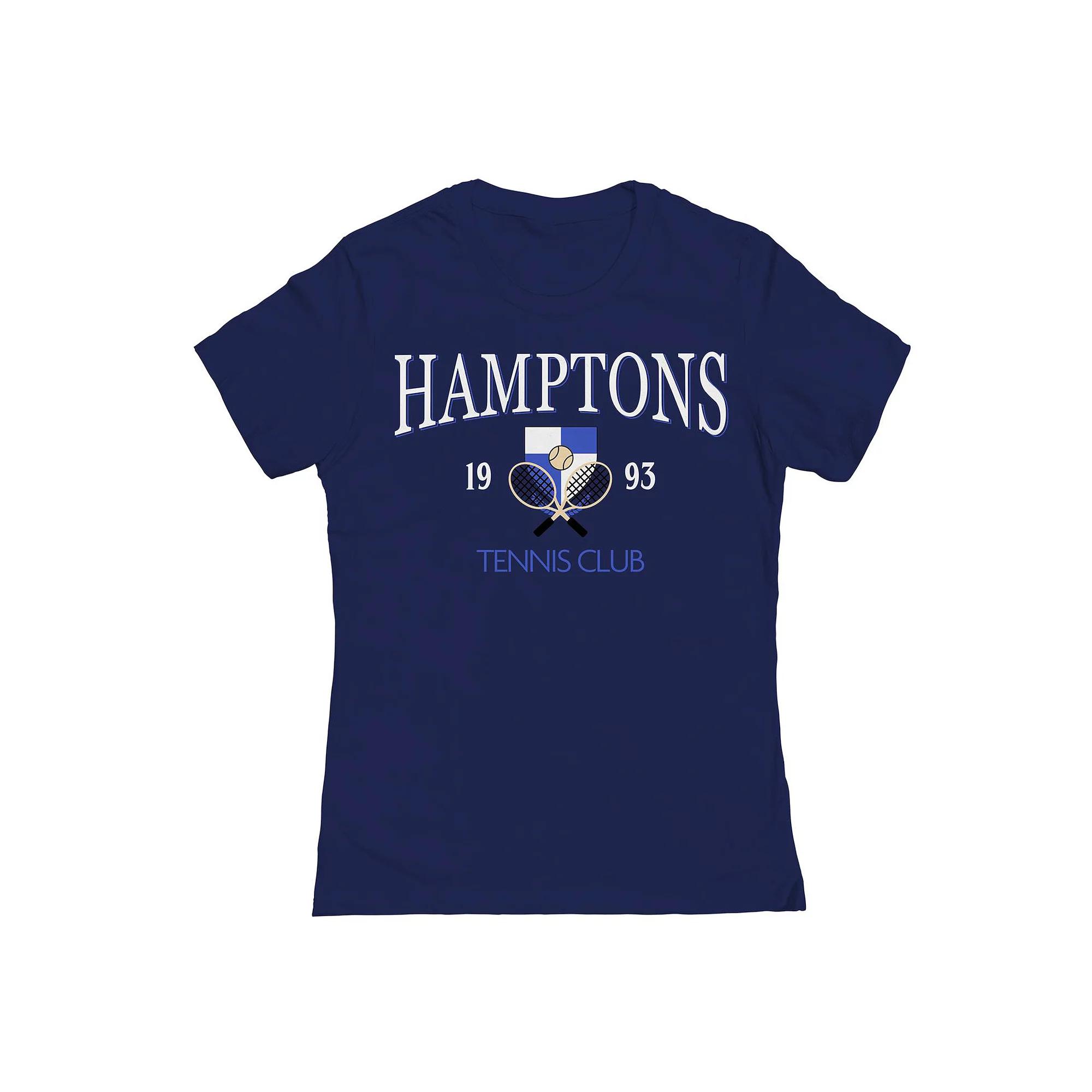 Junior's Hamptons Tennis Club Womens Graphic Tee, Girl's, Size: Medium, Blue Product Image
