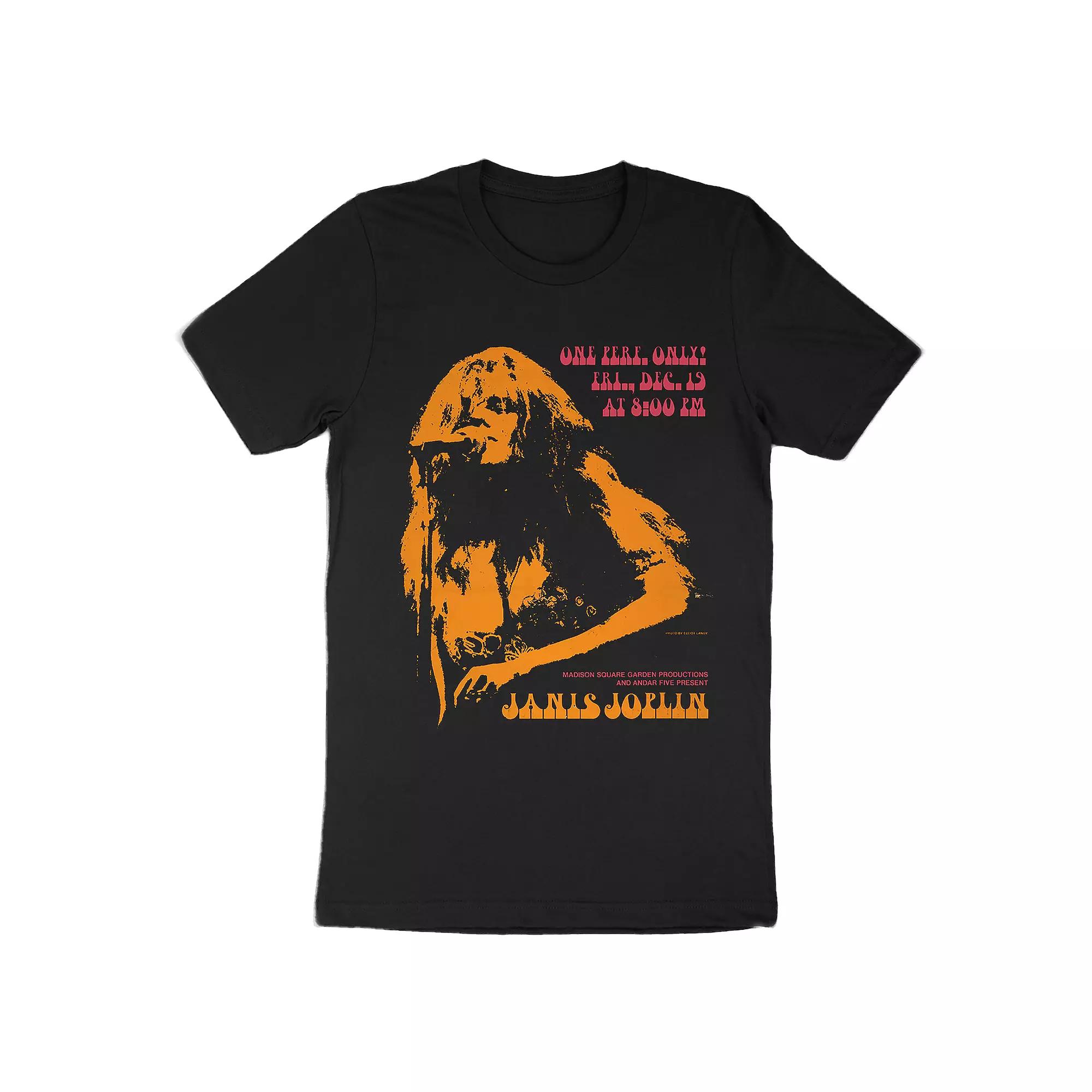 Men's Janis Joplin Poster Tee, Size: Large, Black Product Image