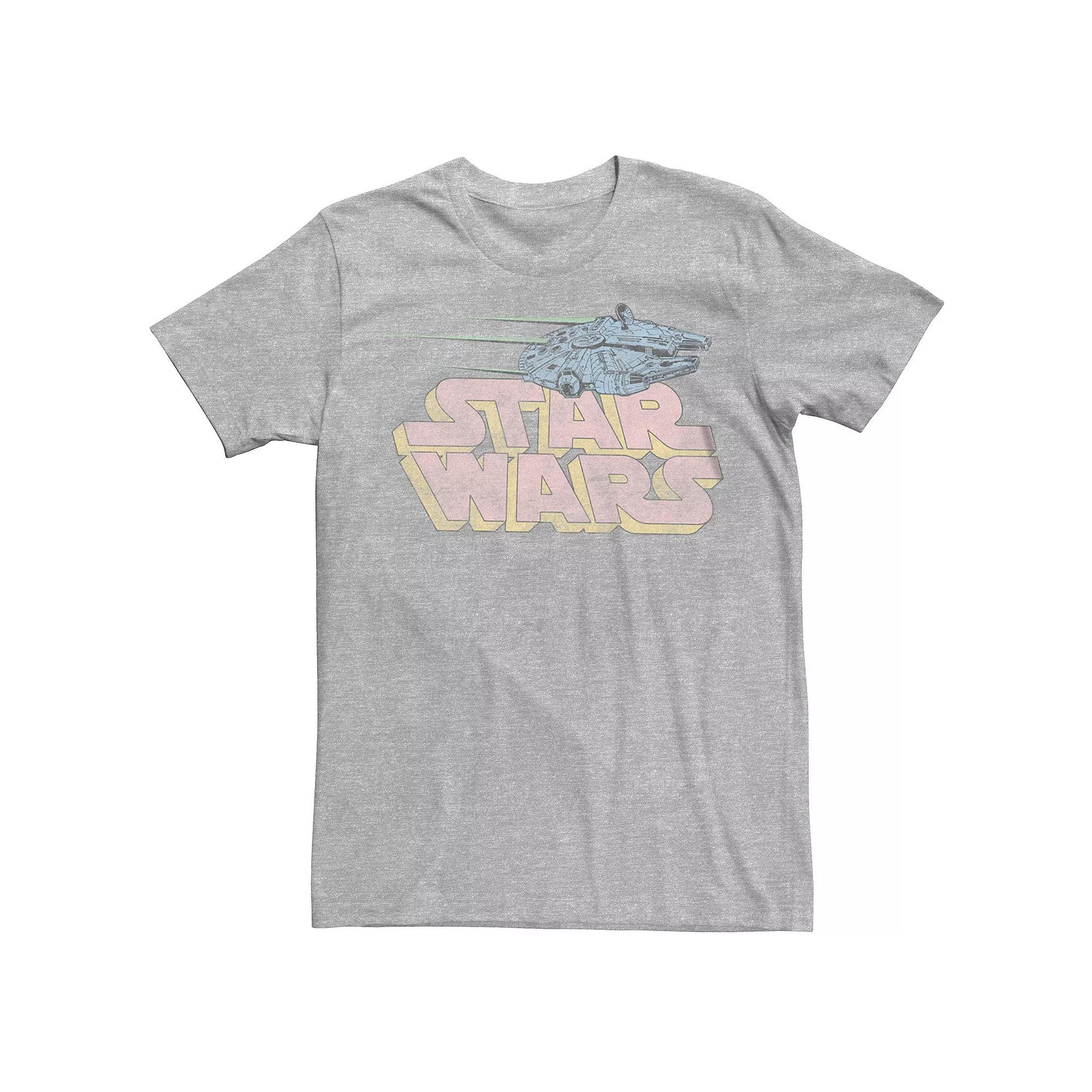 Men's Star Wars Millennium Falcon Pink Logo Tee,  Product Image