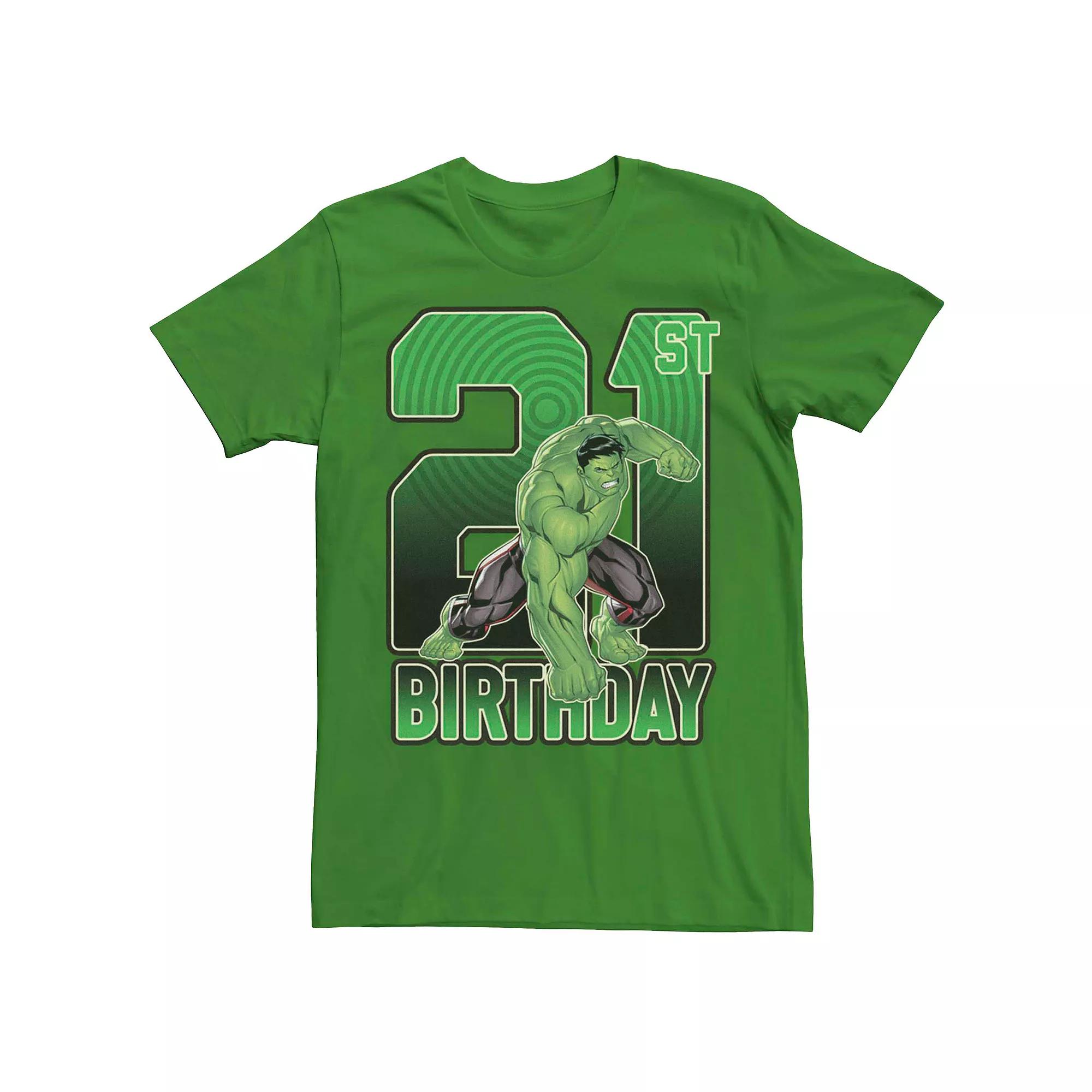 Men's Marvel's Hulk 21st Birthday Tee,  Product Image