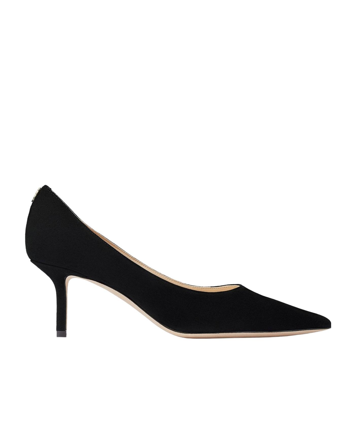 JIMMY CHOO Dark Brown Suede Pumps In Black Product Image