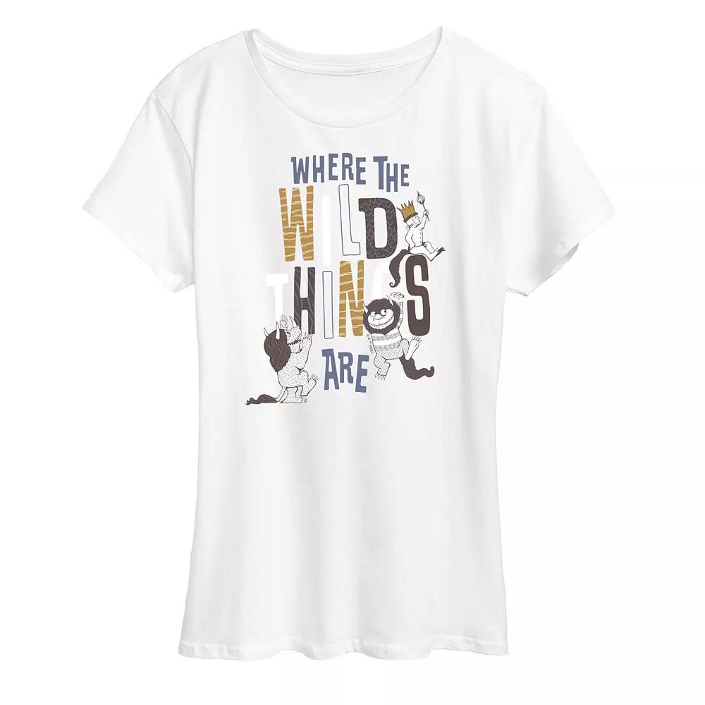 Women's Where The Wild Things Are Title Graphic Tee,  Product Image