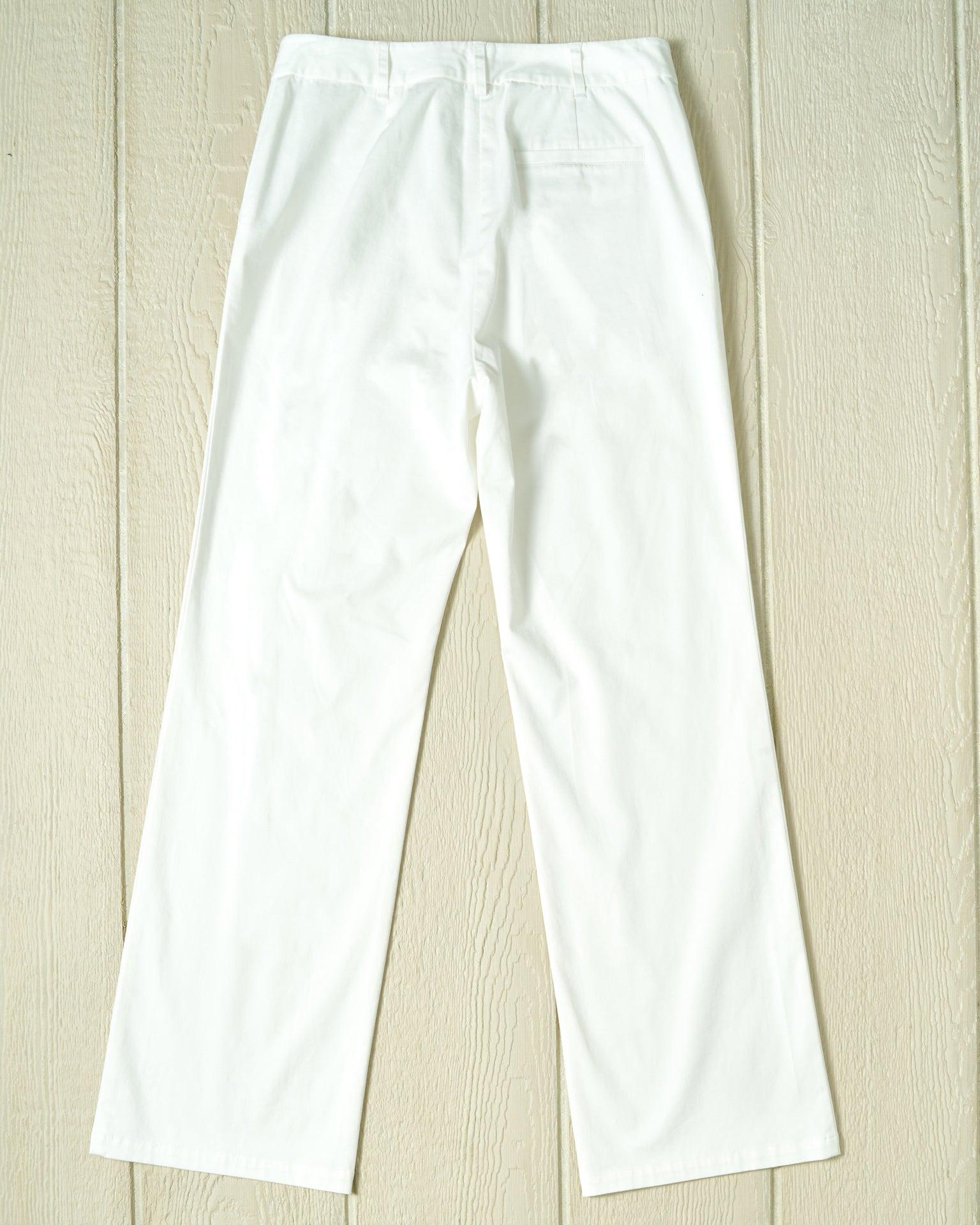 Women's Trousers in White Product Image