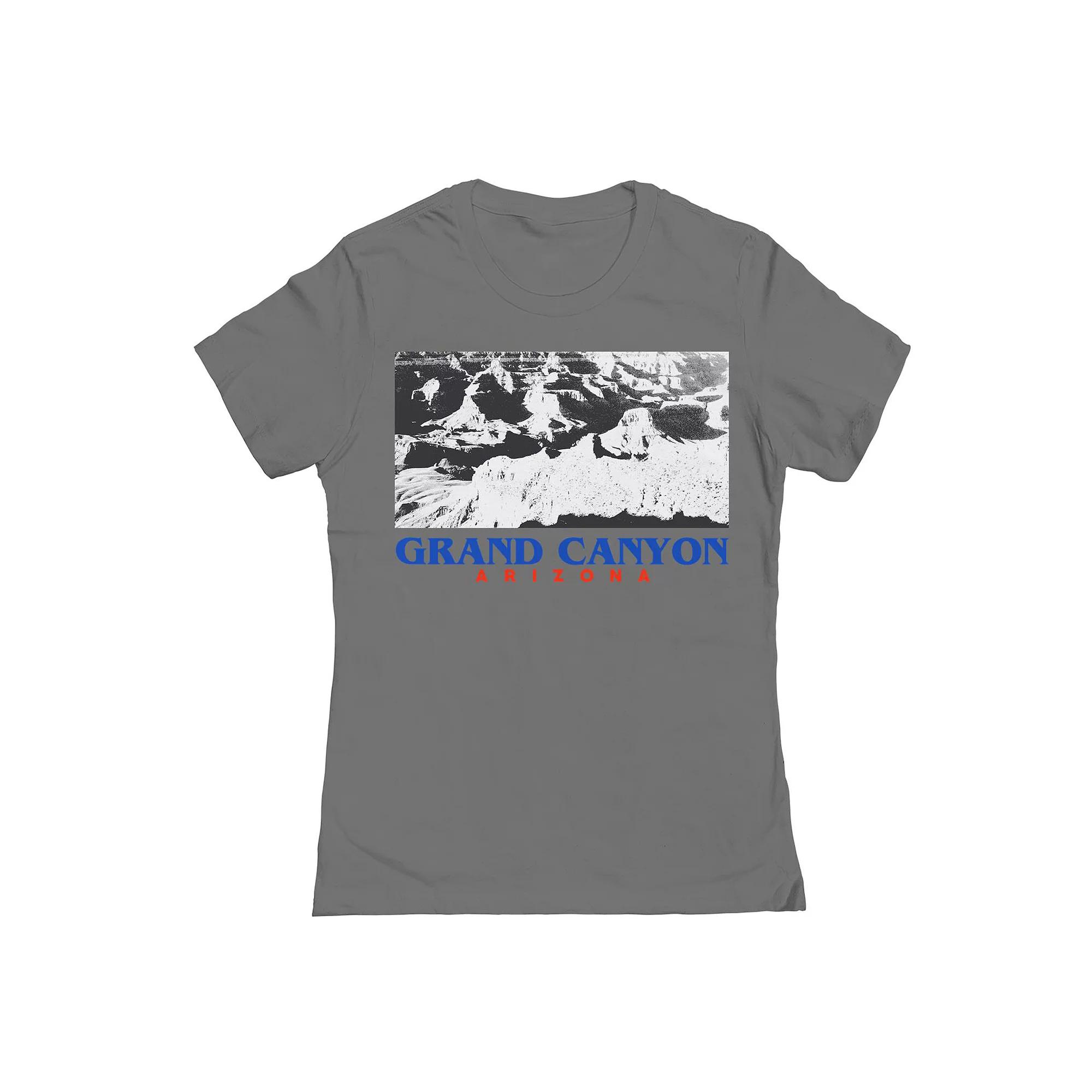 Junior's Grand Canyon 2 Womens Graphic Tee, Girl's, Size: XL, Grey Product Image