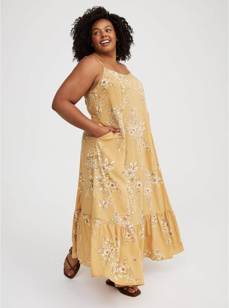 Tiered Trapeze Maxi Dress Product Image