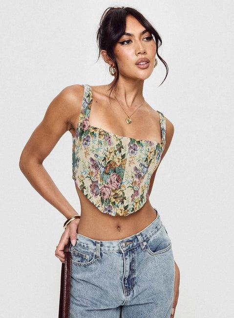 Tender Heart Corset Top Multi Product Image