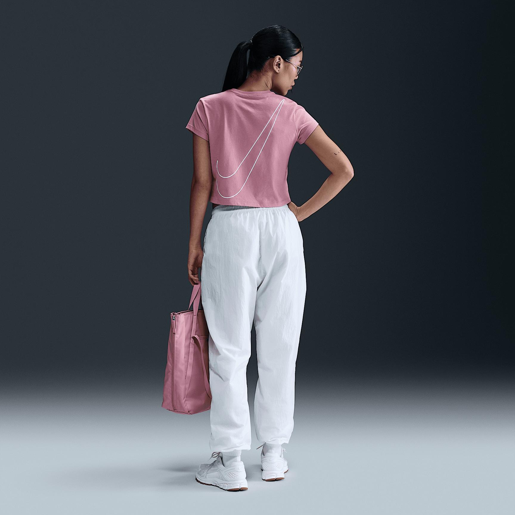 Womens Nike Sportswear Club Short-Sleeve Cropped Graphic T-Shirt | HF9456-646 Product Image