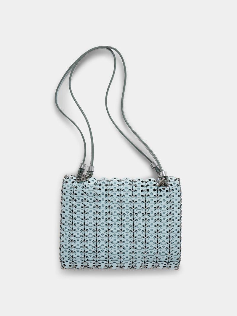SILVER/BLUE 1969 FLIP BAG IN LEATHER Product Image