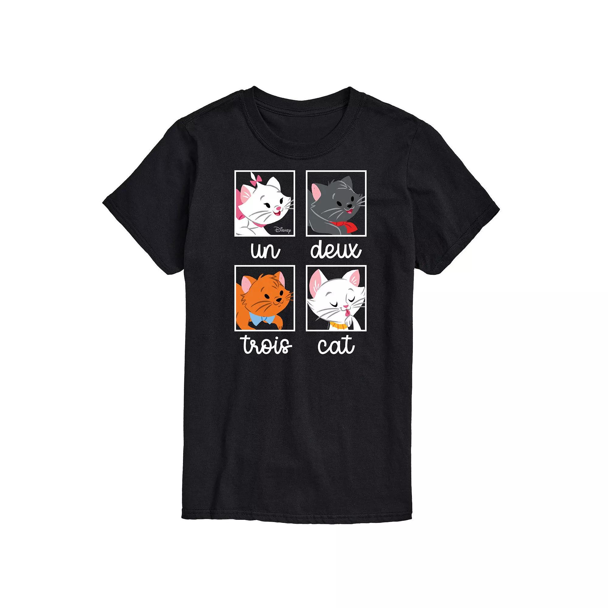 Disney Men's Un Deuz Trois Cat Graphic Tee,  Product Image