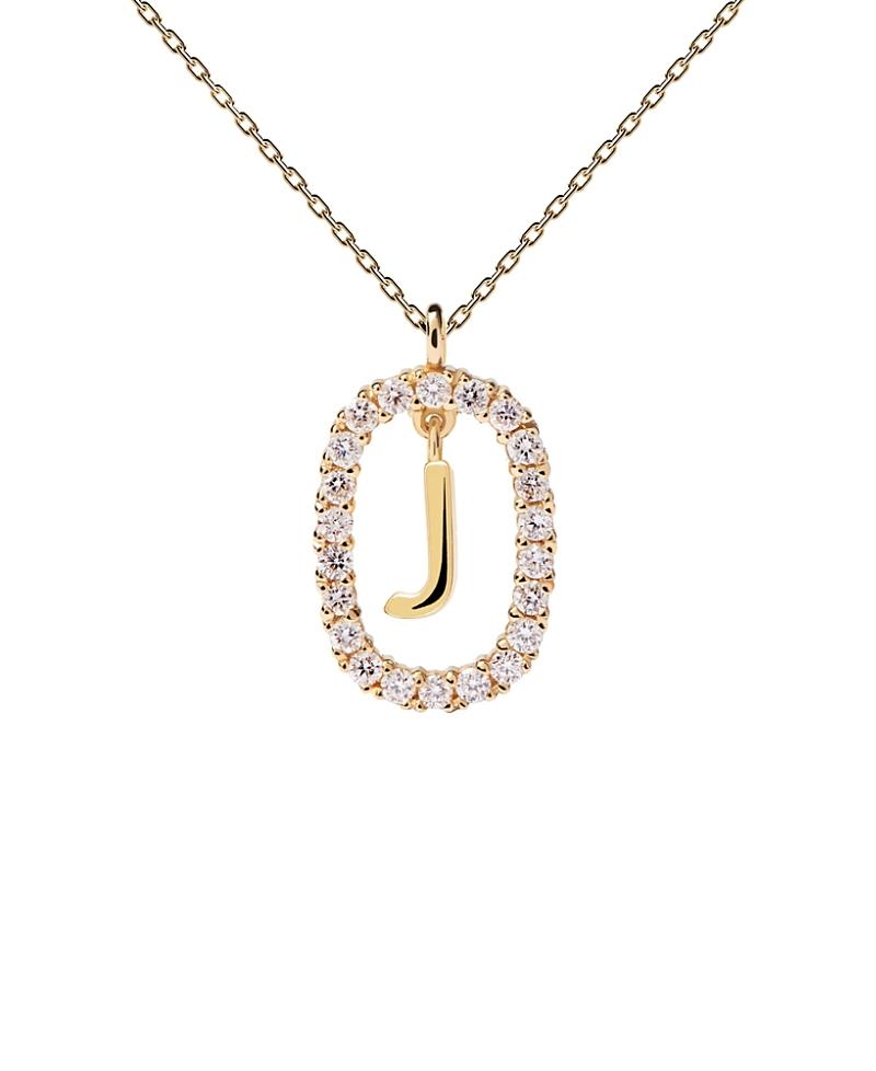 Pdpaola Womens Lab Grown Diamonds and Gold Letter Necklace Product Image