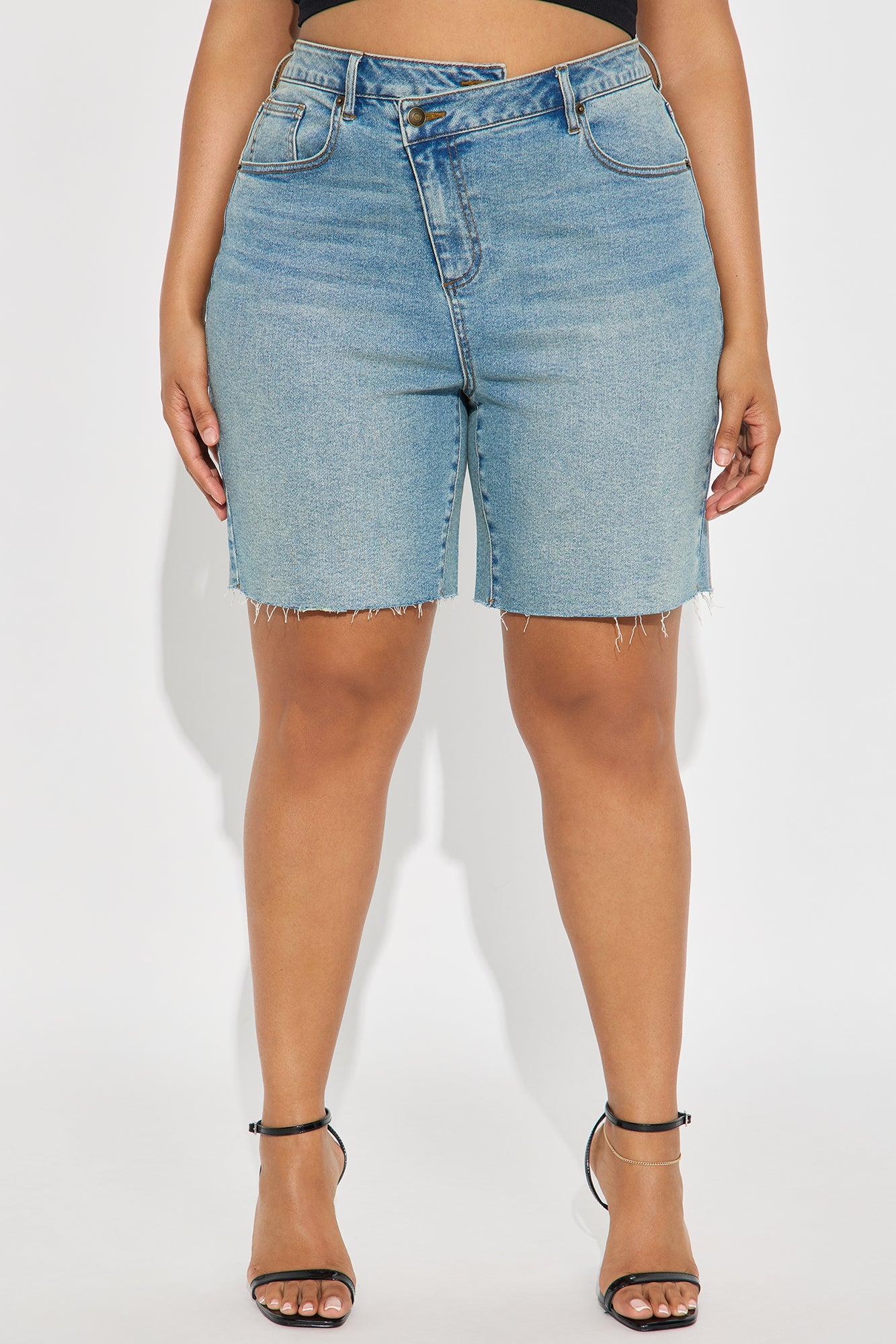 Lydie Crossover Bermuda Shorts - Vintage Wash Product Image