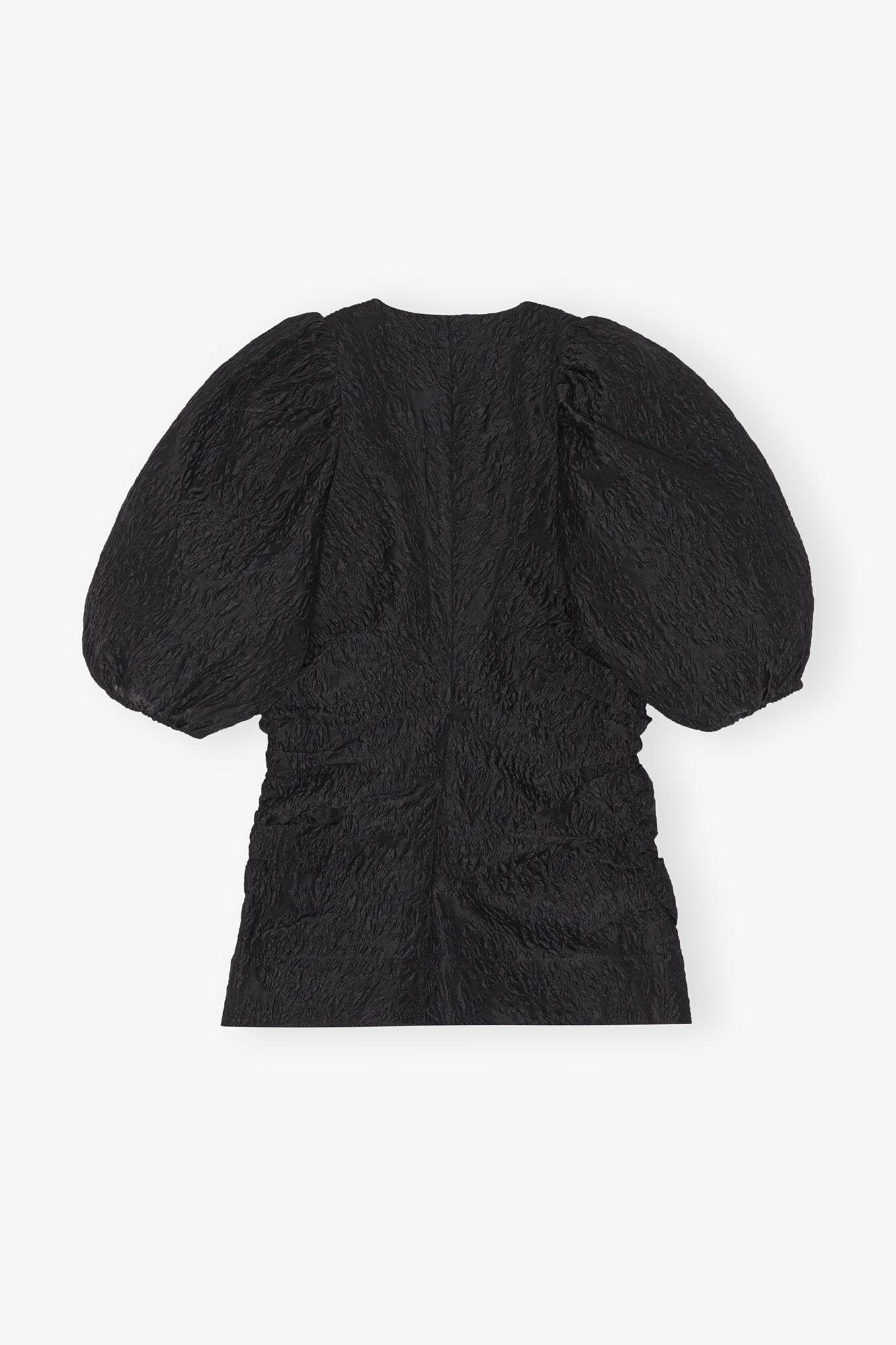 Jacquard V-neck Blouse Product Image