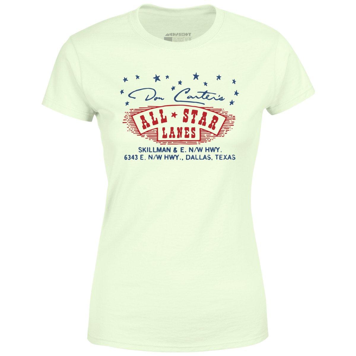 Don Carter's All Star Lanes - Dallas, TX - Vintage Bowling Alley - Women's T-Shirt Female Product Image