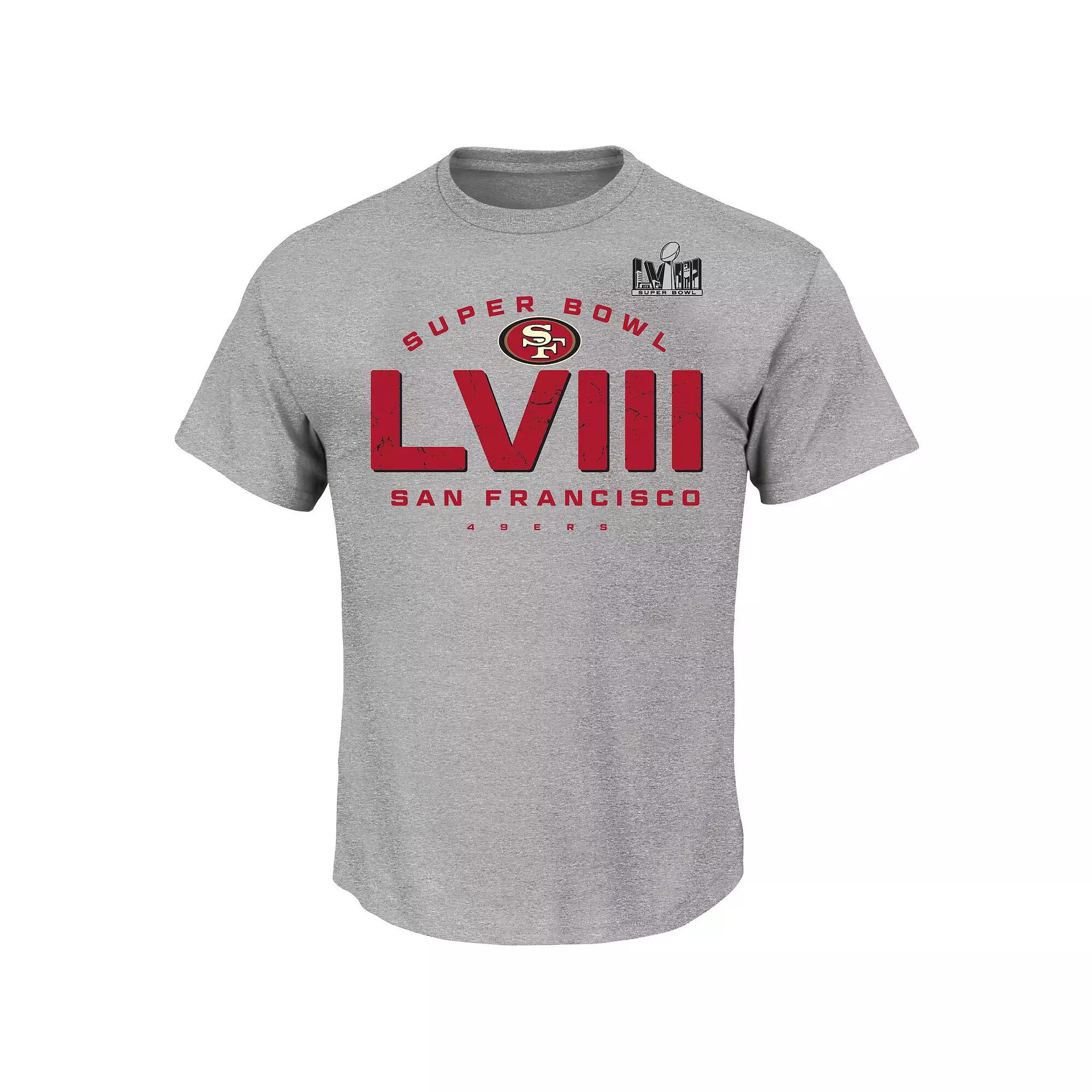 Men's Fanatics Branded Gray San Francisco 49ers Super Bowl LVIII Big & Tall Made It T-Shirt, Size: 3XLT, Grey Product Image