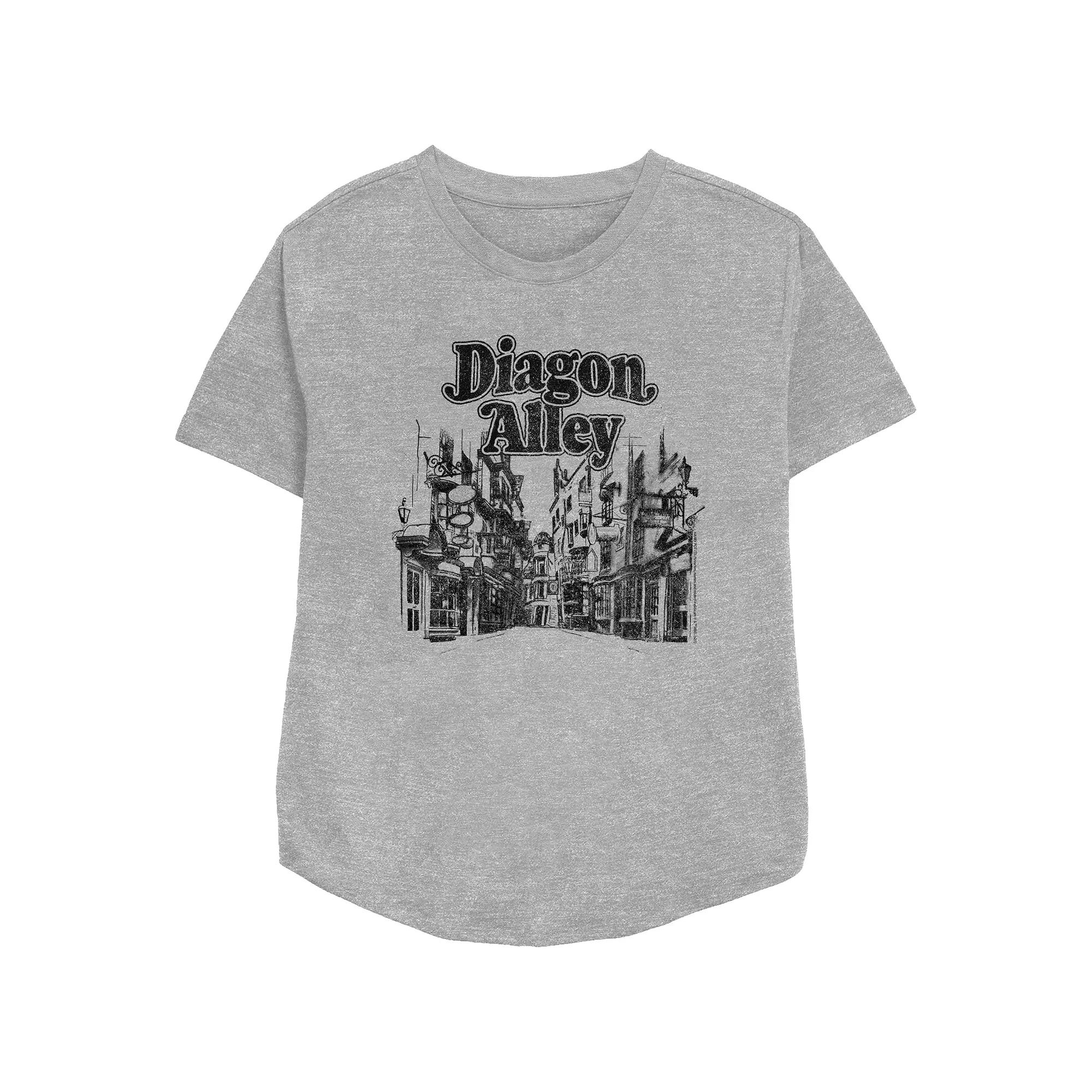 Women's Harry Potter Diagon Alley Relaxed Fit Graphic Tee, Girl's,  Product Image