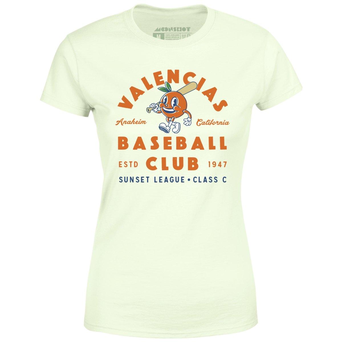 Anaheim Valencias - California - Vintage Defunct Baseball Teams - Women's T-Shirt Female Product Image