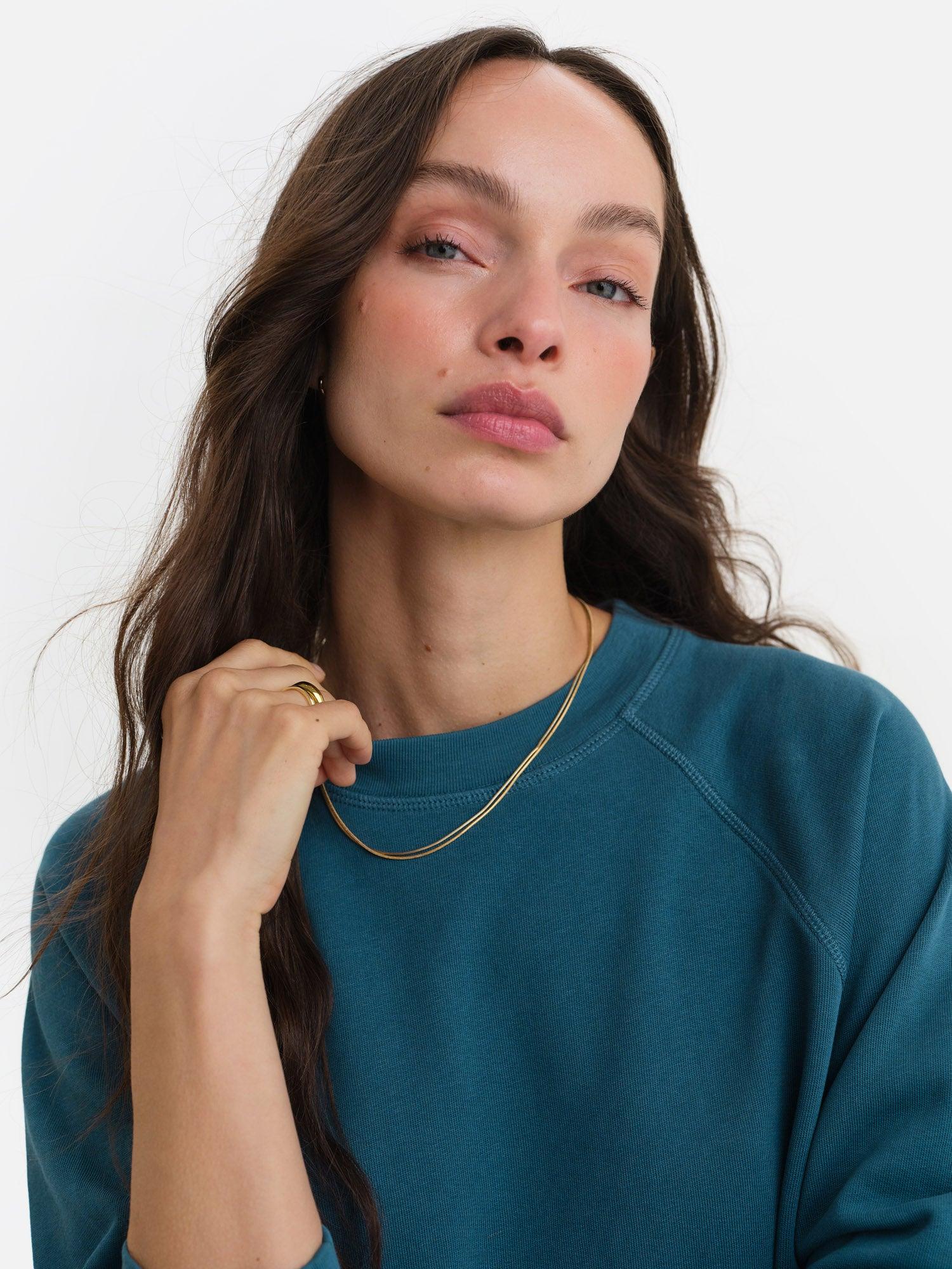 Organic Lightweight Terry Raglan Sweatshirt Female Product Image