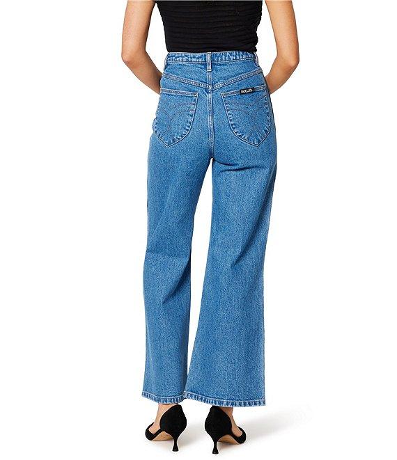 Rolla's Sailor Lia Slim Fit 5 Pocket Full Length Zip Front Wide Leg Jean Product Image