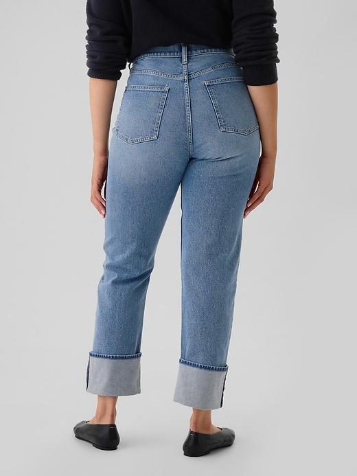 High Rise Studded '90s Straight Jeans Product Image
