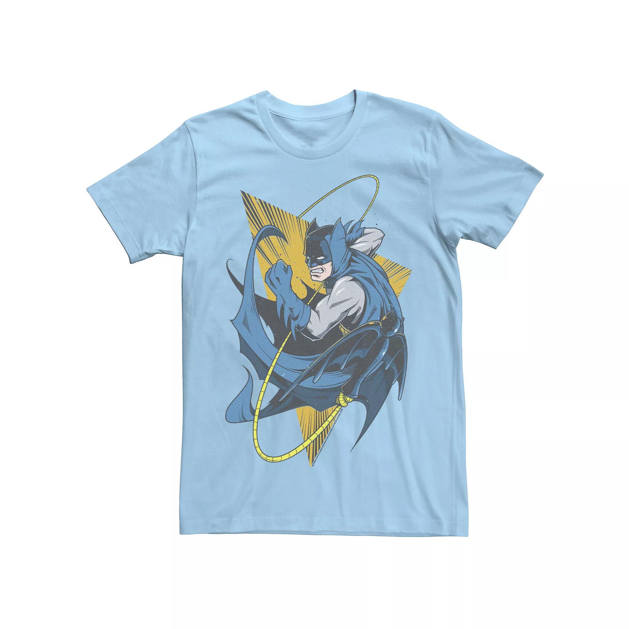 Men's DC Fandome Batman Action Shot Tee, Size: Medium, Light Blue Product Image