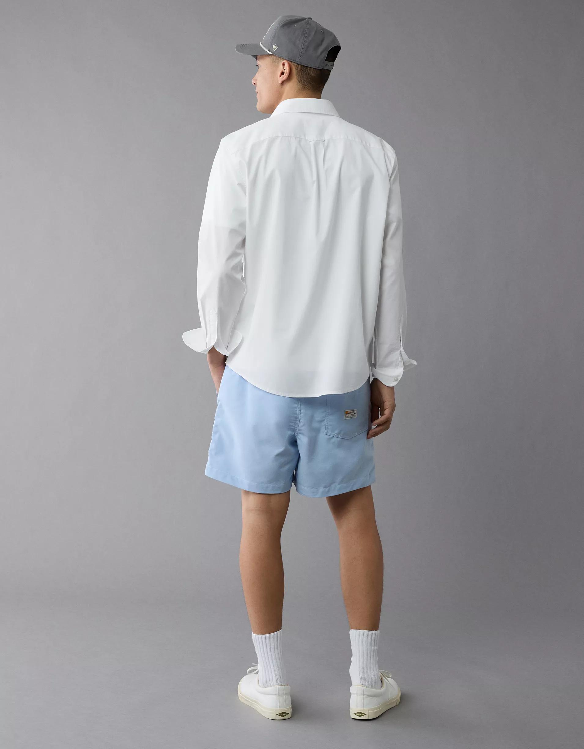 AE Everyday Poplin Button-Up Shirt Product Image