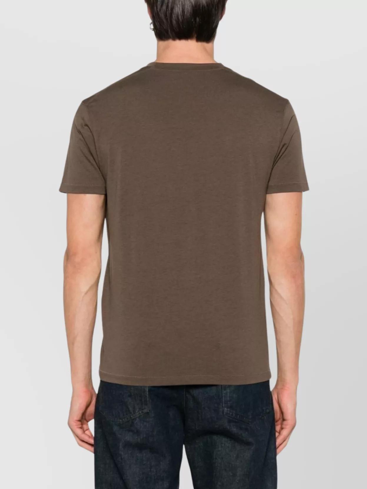 TOM FORD Slim-fit Lyocell And Cotton-blend Jersey T-shirt In Brown Product Image