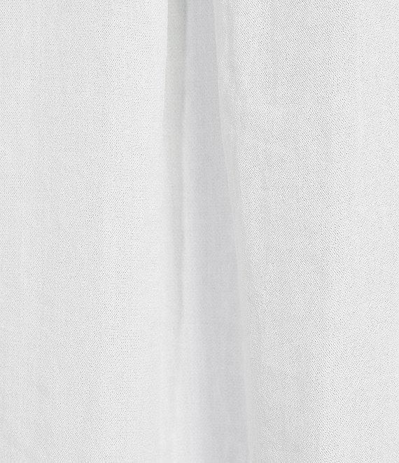John Mark Solid Woven 3/4 Sleeve Wire Collared Button Front Patch Pocket Camp Shirt Product Image