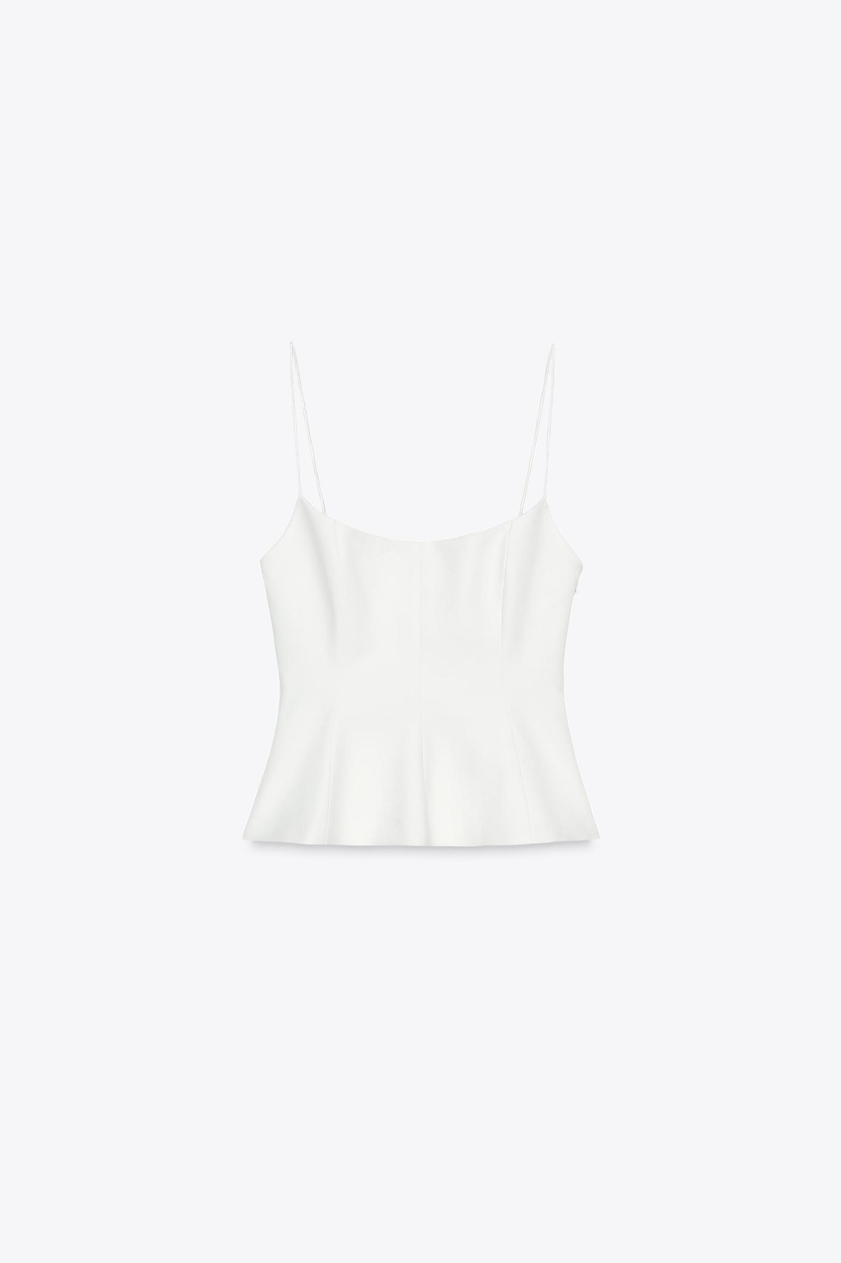 STRETCH PEPLUM TOP Product Image