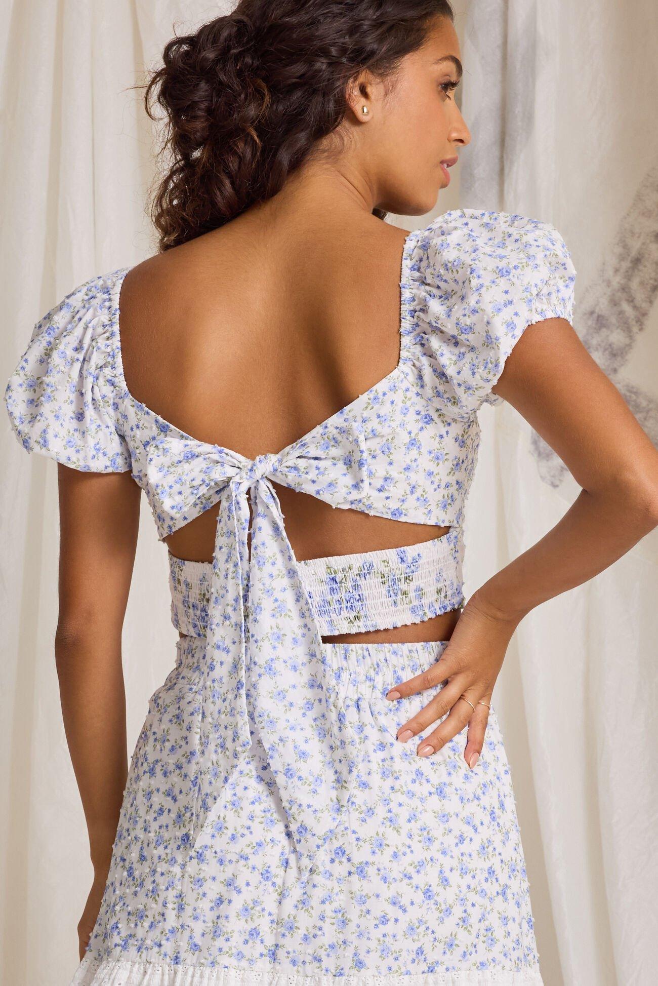 Kairo Floral Crop Top Product Image