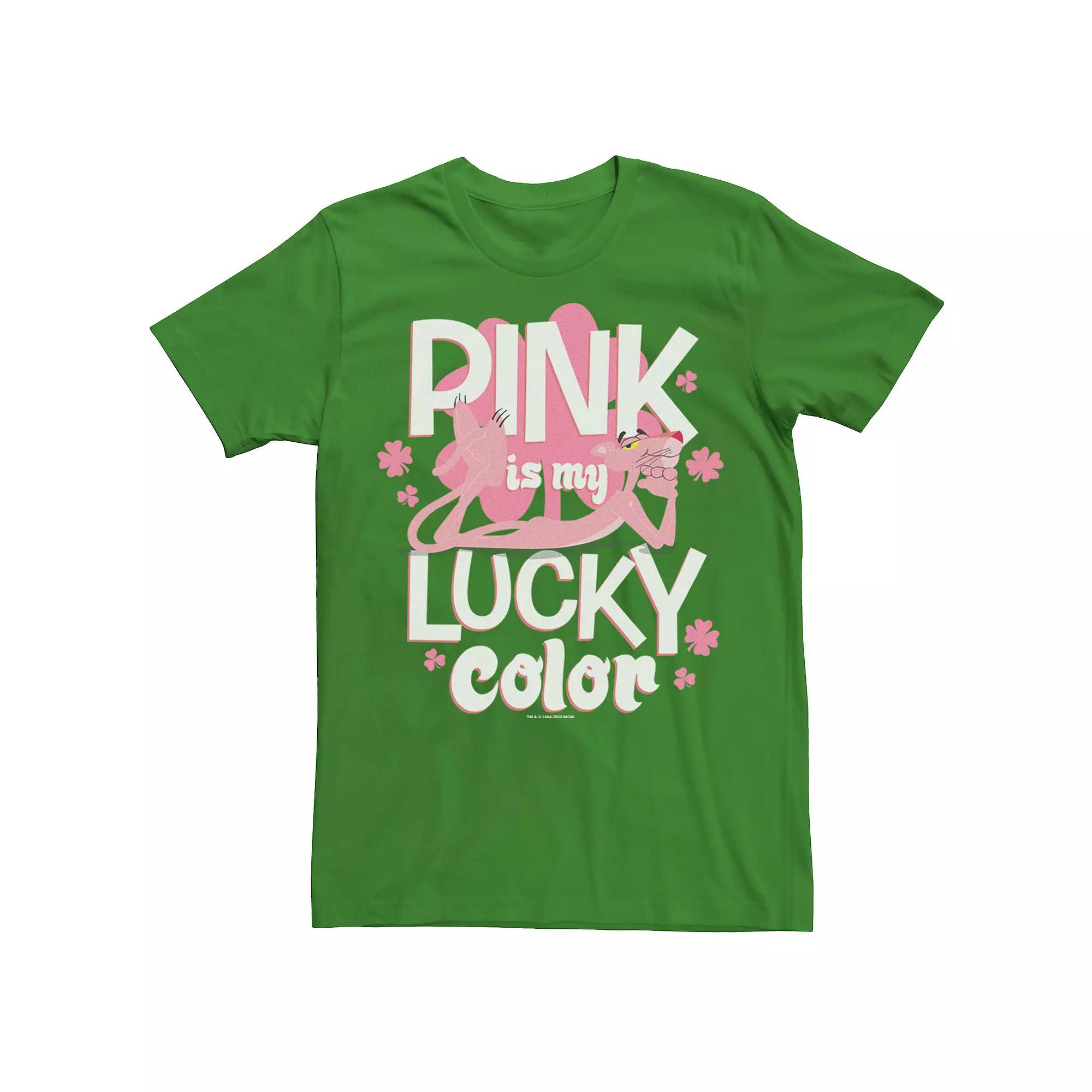 Men's The Pink Panther Pink Is My Lucky Color Tee,  Product Image