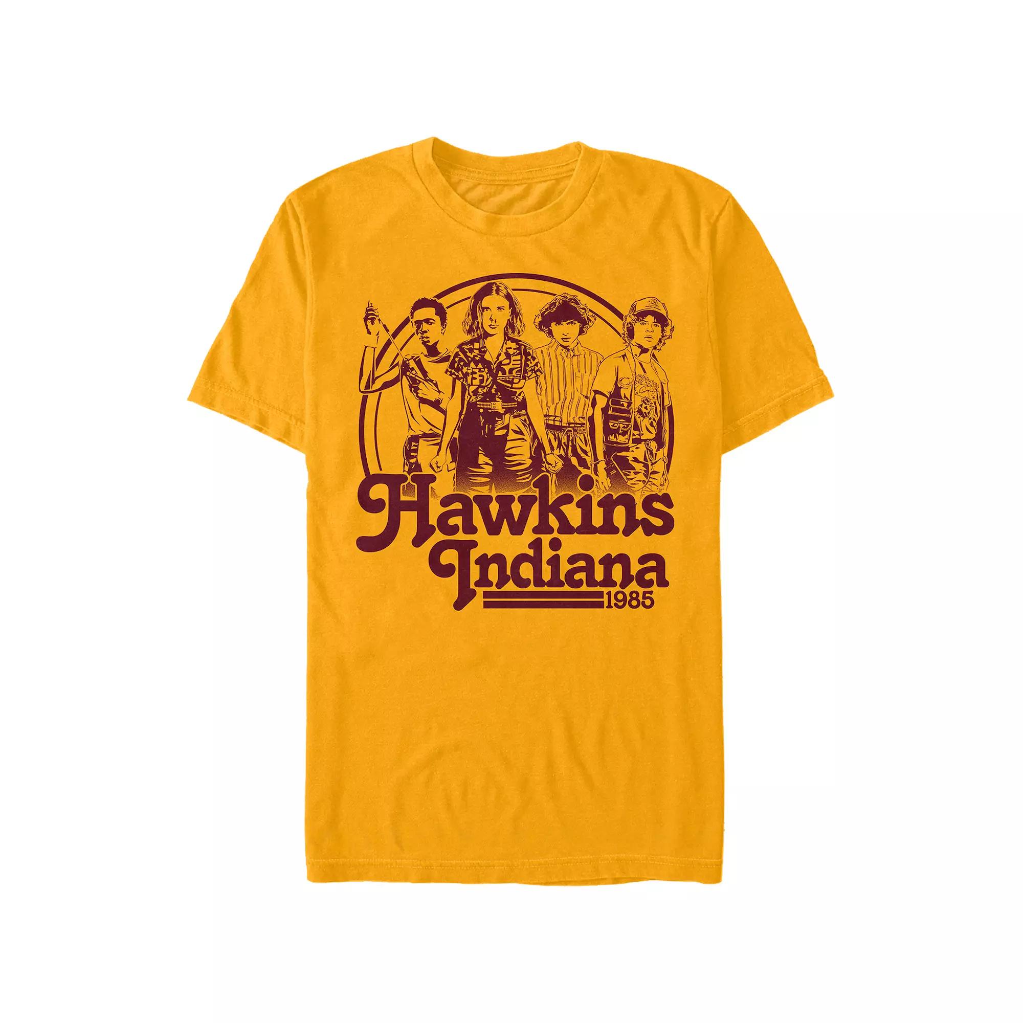 Men's Stranger Things Hawkins Indiana 1985 Graphic Tee,  Product Image
