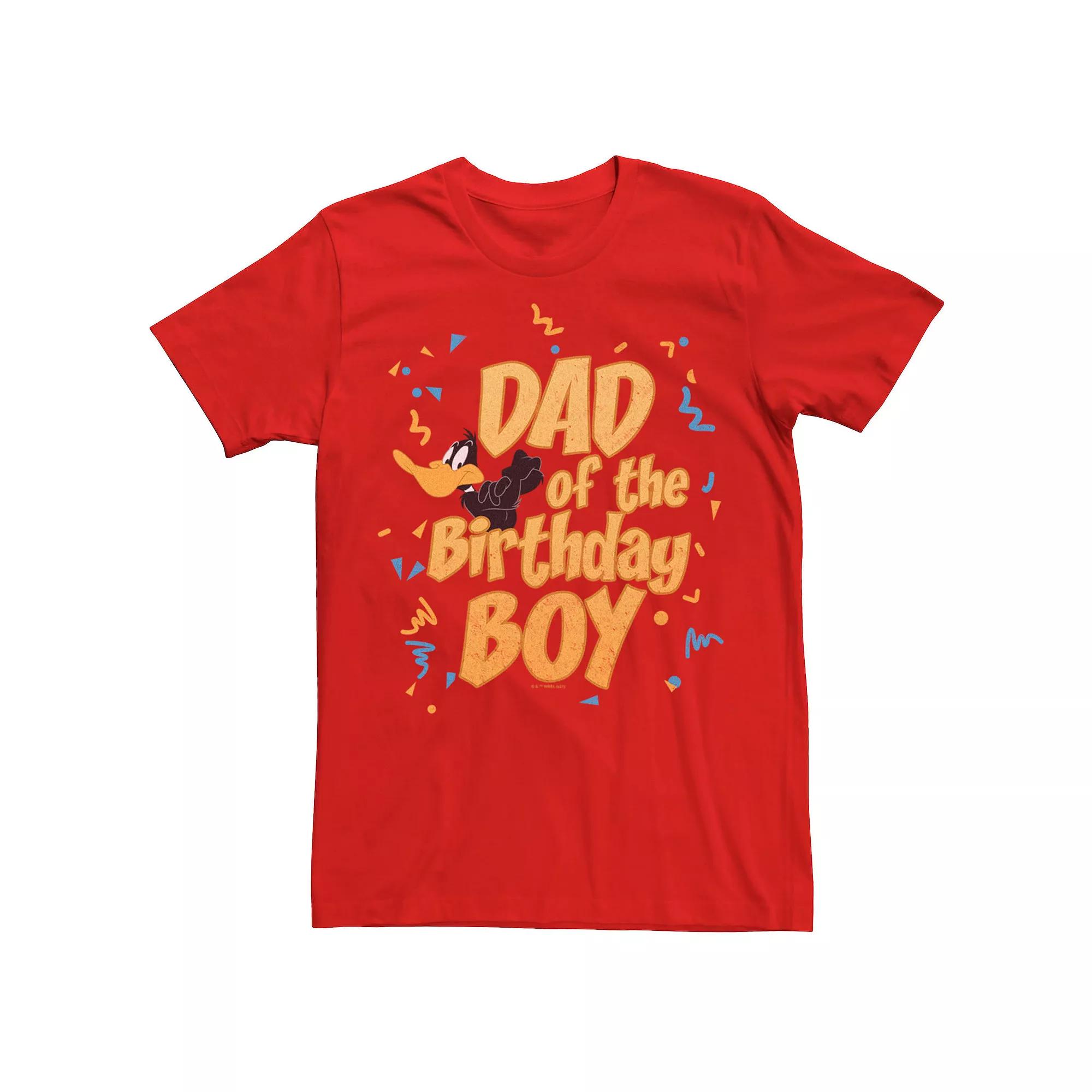 Men's Looney Tunes Daffy Duck Dad Birthday Boy Tee,  Product Image
