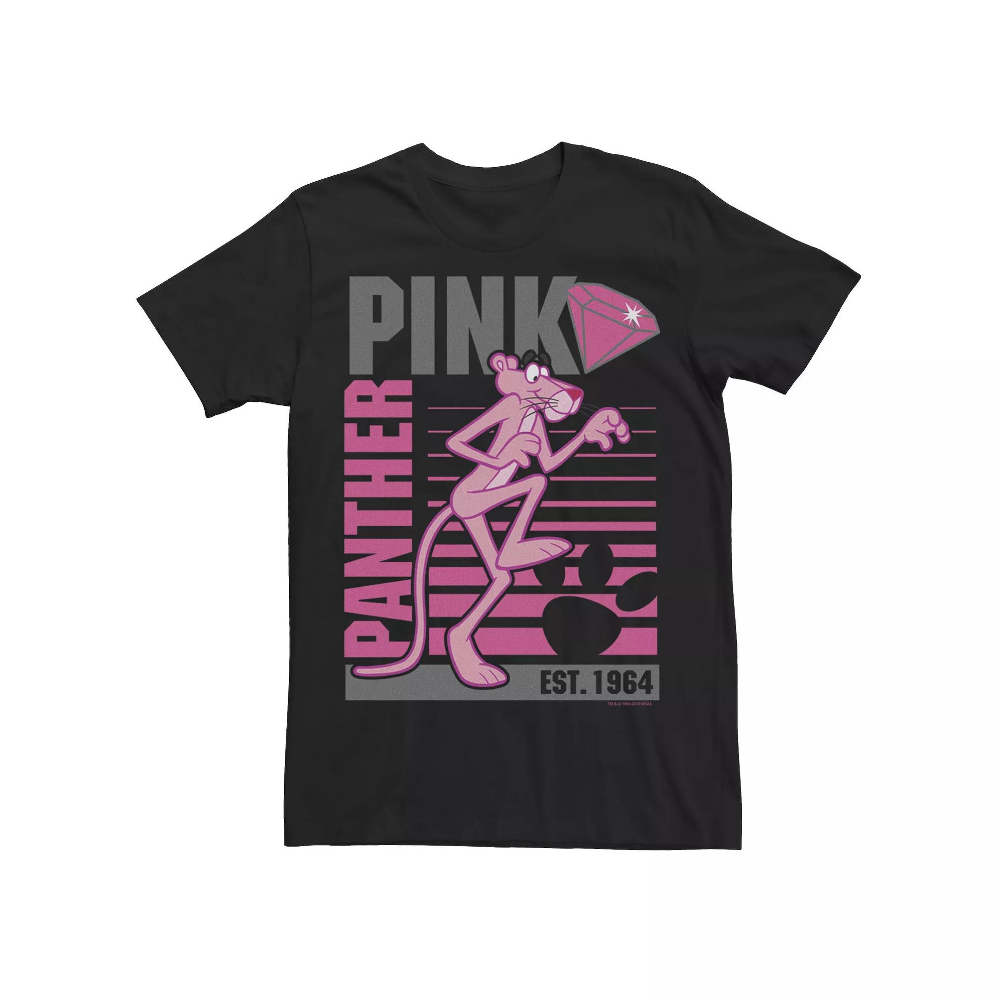 Men's Pink Panther Lined Portrait Tee,  Product Image