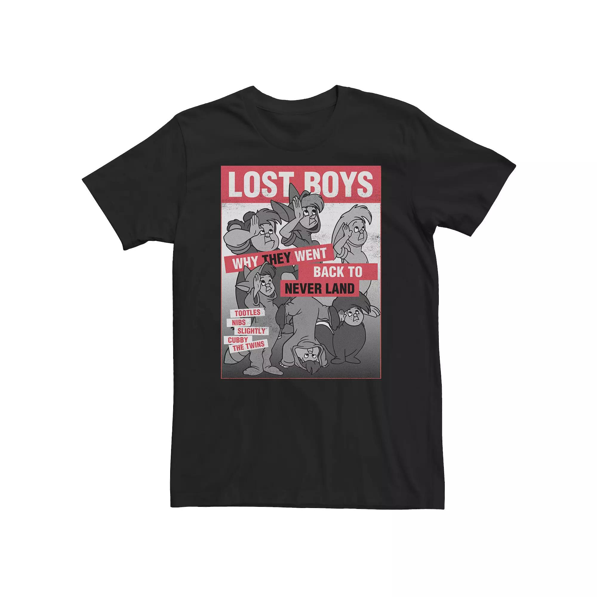 Big & Tall Disney Peter Pan Lost Boys Classic Group Shot Poster Tee, Men's,  Product Image