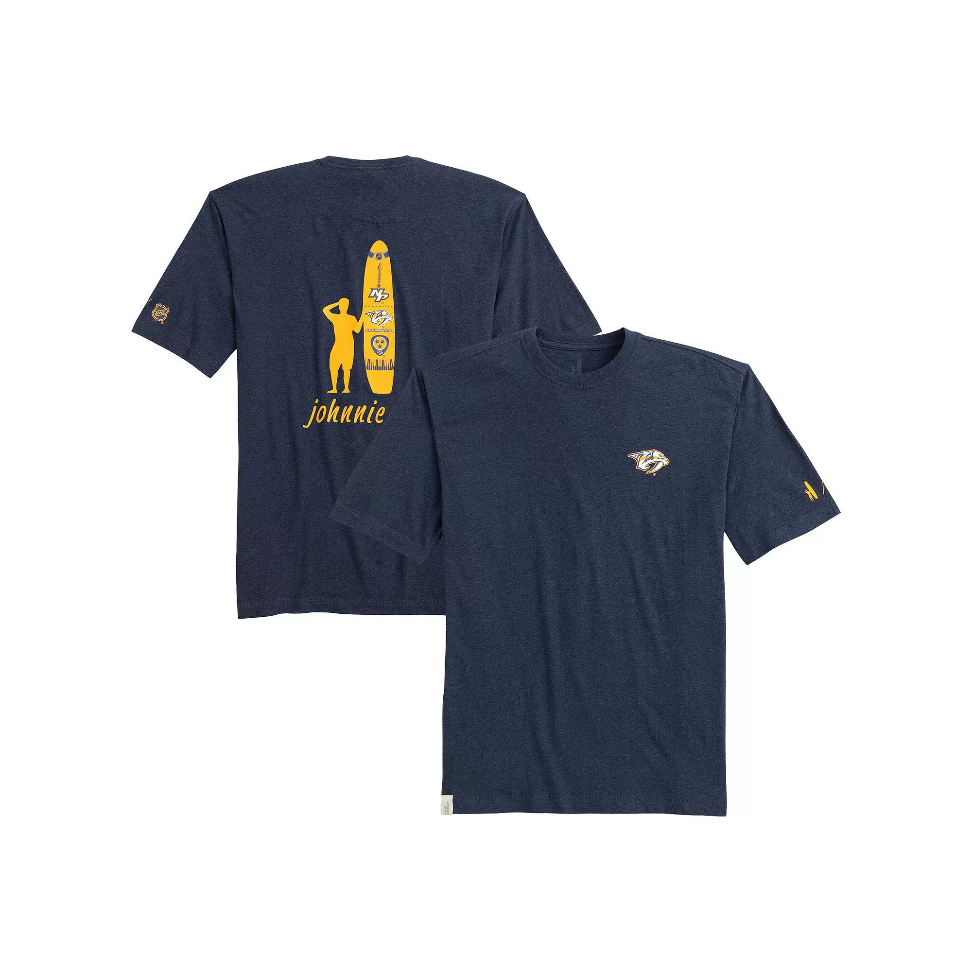 Men's johnnie-O Navy Nashville Predators Heathered Spencer T-Shirt,  Product Image