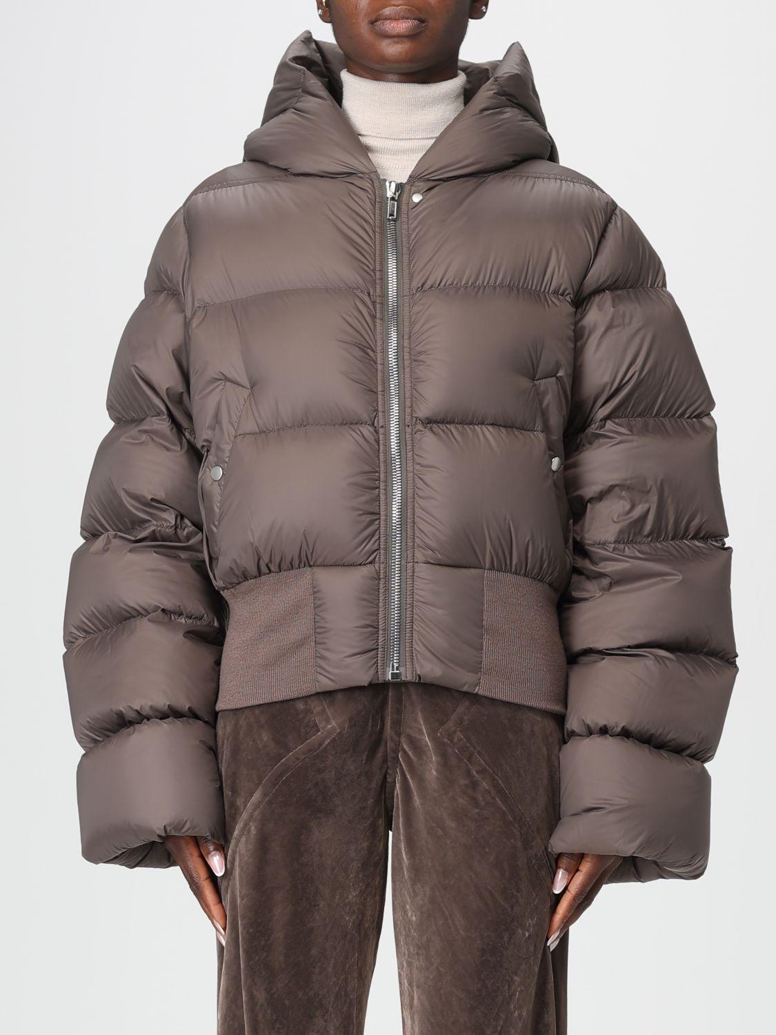 RICK OWENS Bomber Jacket Puffer Jackets Gray In Multi Product Image