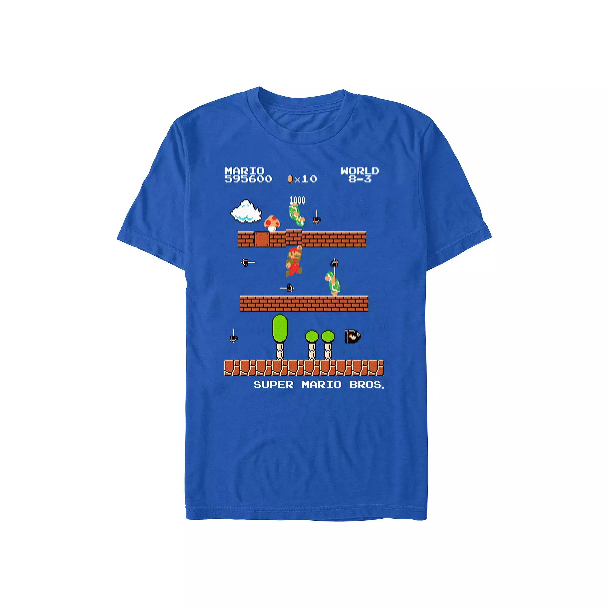 Men's Super Mario Bros NES Scene Graphic Tee,  Product Image