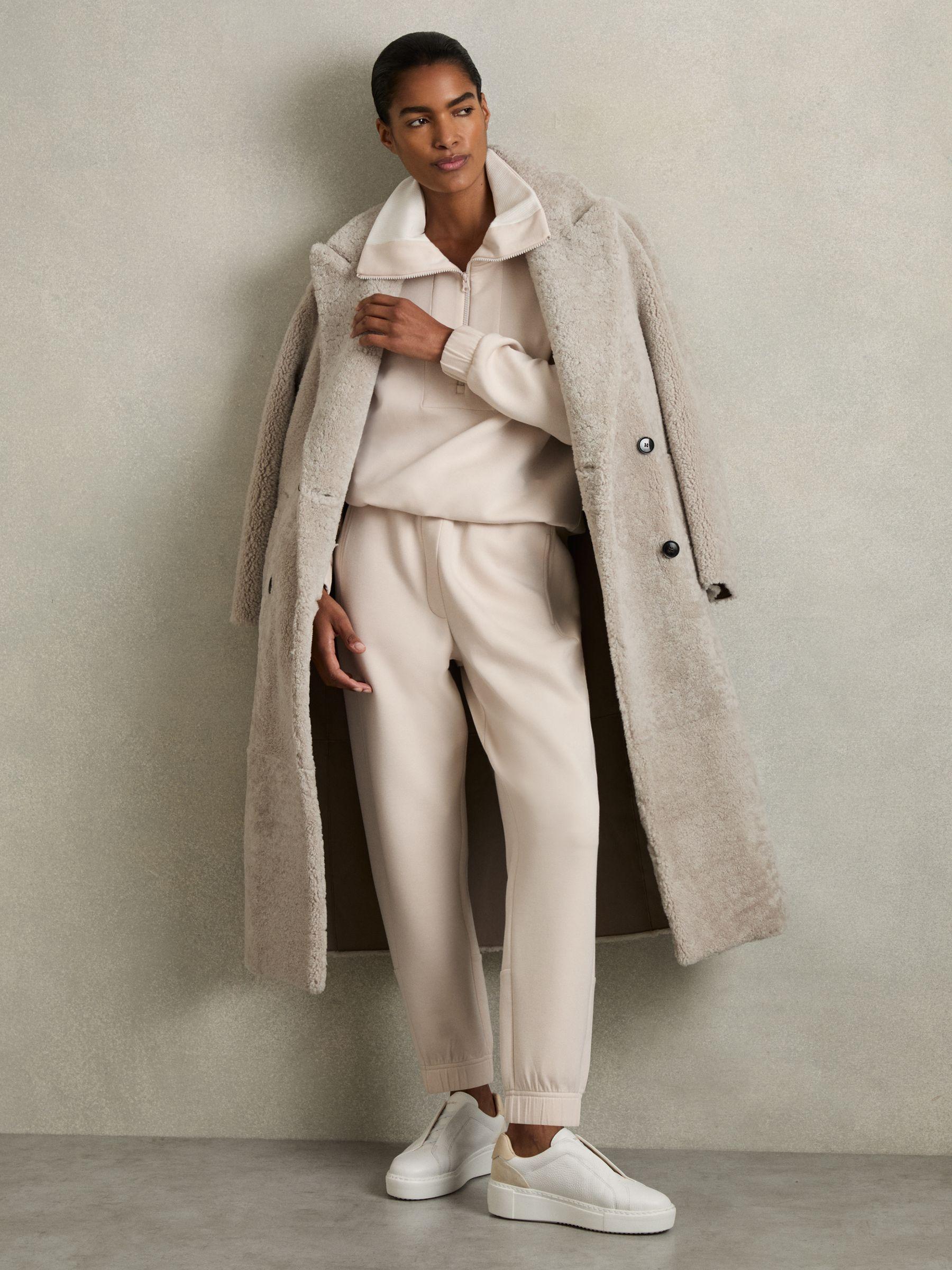 Interlock Tapered Joggers in Stone Product Image